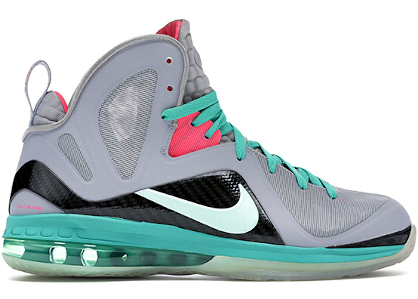 ナイキ レブロン エリート 灰色 グレー 緑 グリーン スニーカー メンズ NIKE LEBRON 9 PS ELITE SOUTH BEACH / WOLF GREY MINT CANDY NEW GREEN