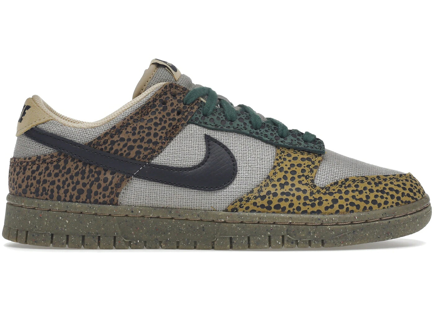 ナイキ ダンク サファリ 緑 緑であること ダンクロー スニーカー メンズ NIKE DUNK LOW SAFARI GOLDEN MOSS / CACAO WOW OFF NOIR GORGE GREEN