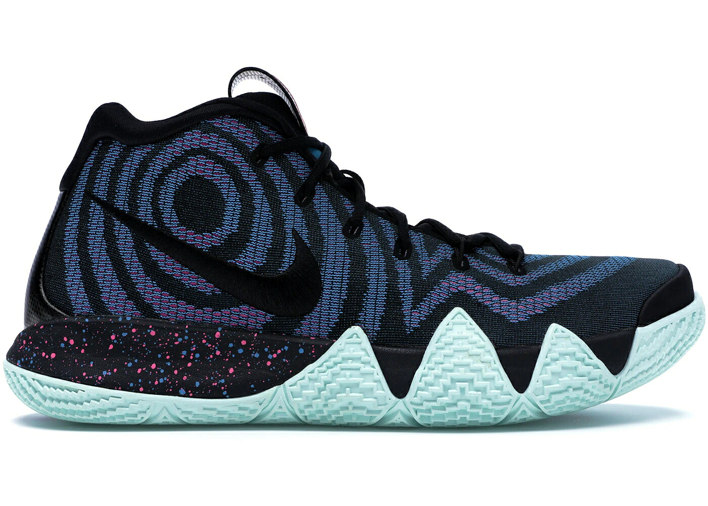 ナイキ カイリー 黒いこと 黒いこと レーザ スニーカー メンズ NIKE KYRIE 4 DECADES PACK 80S / BLACK BLACK LASER FUCHSIA