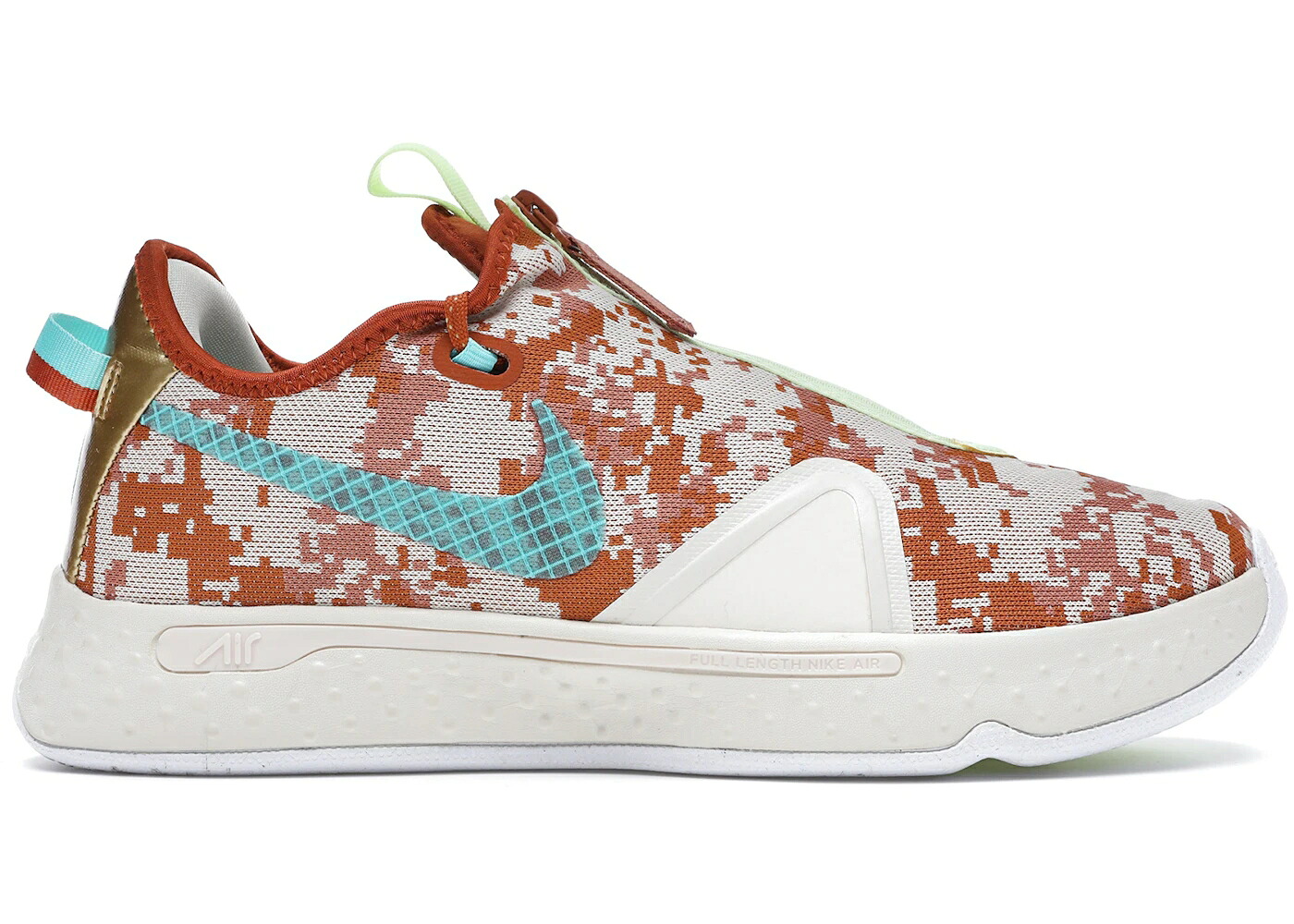 ナイキ 砂色 サンド 橙 オレンジ スニーカー メンズ NIKE PG 4 DIGI-CAMO 2K GAMER EXCLUSIVE / DESERT SAND VOLT BURNT ORANGE｜スニケス