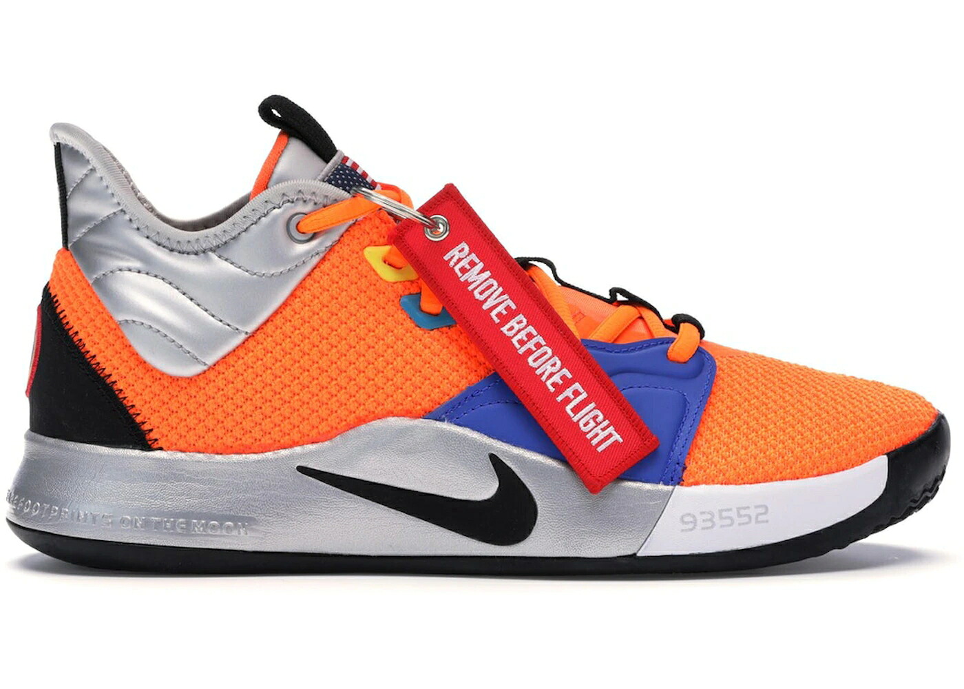 ナイキ 特別 橙 オレンジ色 黒いこと 黒いこと スニーカー メンズ NIKE PG 3 NASA (FINISHLINE SPECIAL BOX) / TOTAL ORANGE BLACK METALLIC