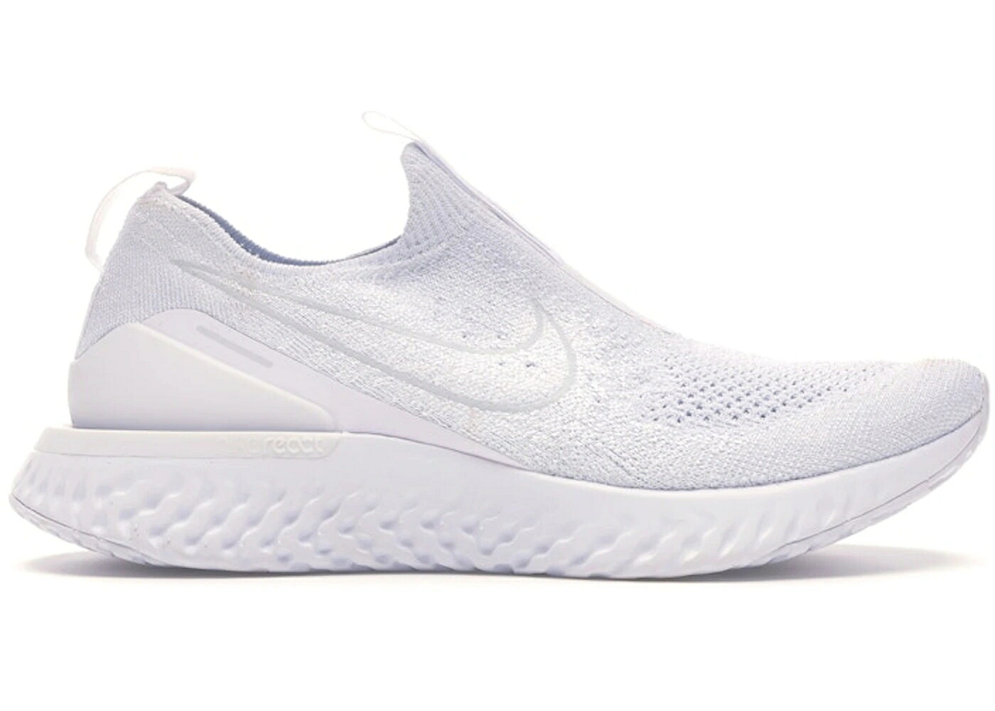 ナイキ エピック リアクト フライニット 白色 ホワイト ピュア プラチナム WOMEN'S スニーカー レディース NIKE EPIC PHANTOM REACT FLYKNIT WHITE PURE PLATINUM (WOMEN'S) / WHITE WHITE PURE PLATINUM｜スニケス