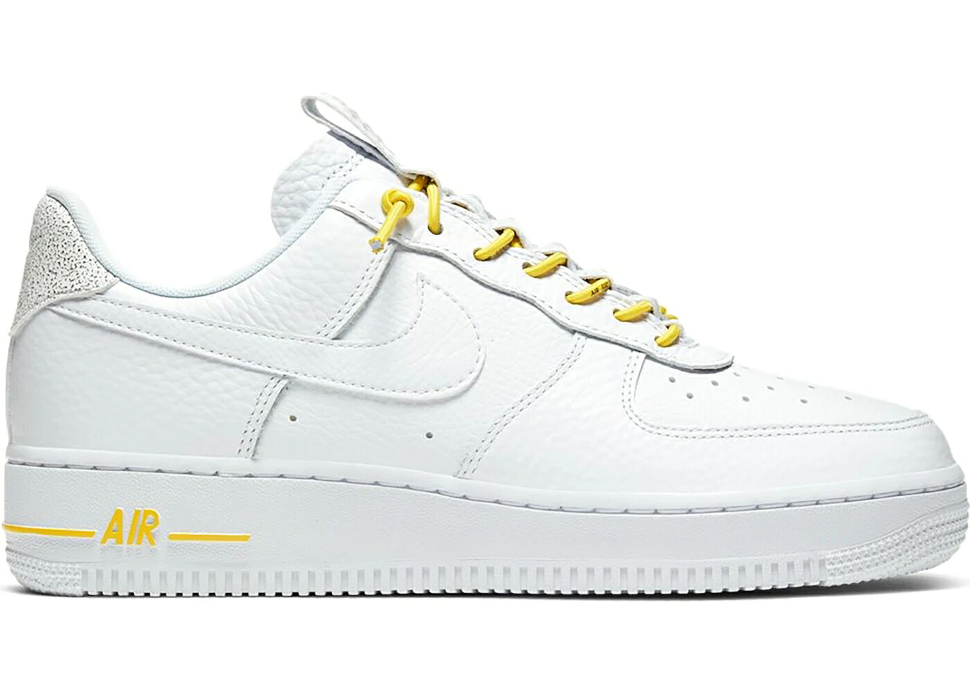 ナイキ 白色 ホワイト 黄色 イエロー 黒色 ブラック エアフォース WOMEN'S スニーカー レディース NIKE AIR FORCE 1 LOW LUX WHITE CHROME YELLOW (WOMEN'S) / WHITE CHROME YELLOW BLACK WHITE|スニケス