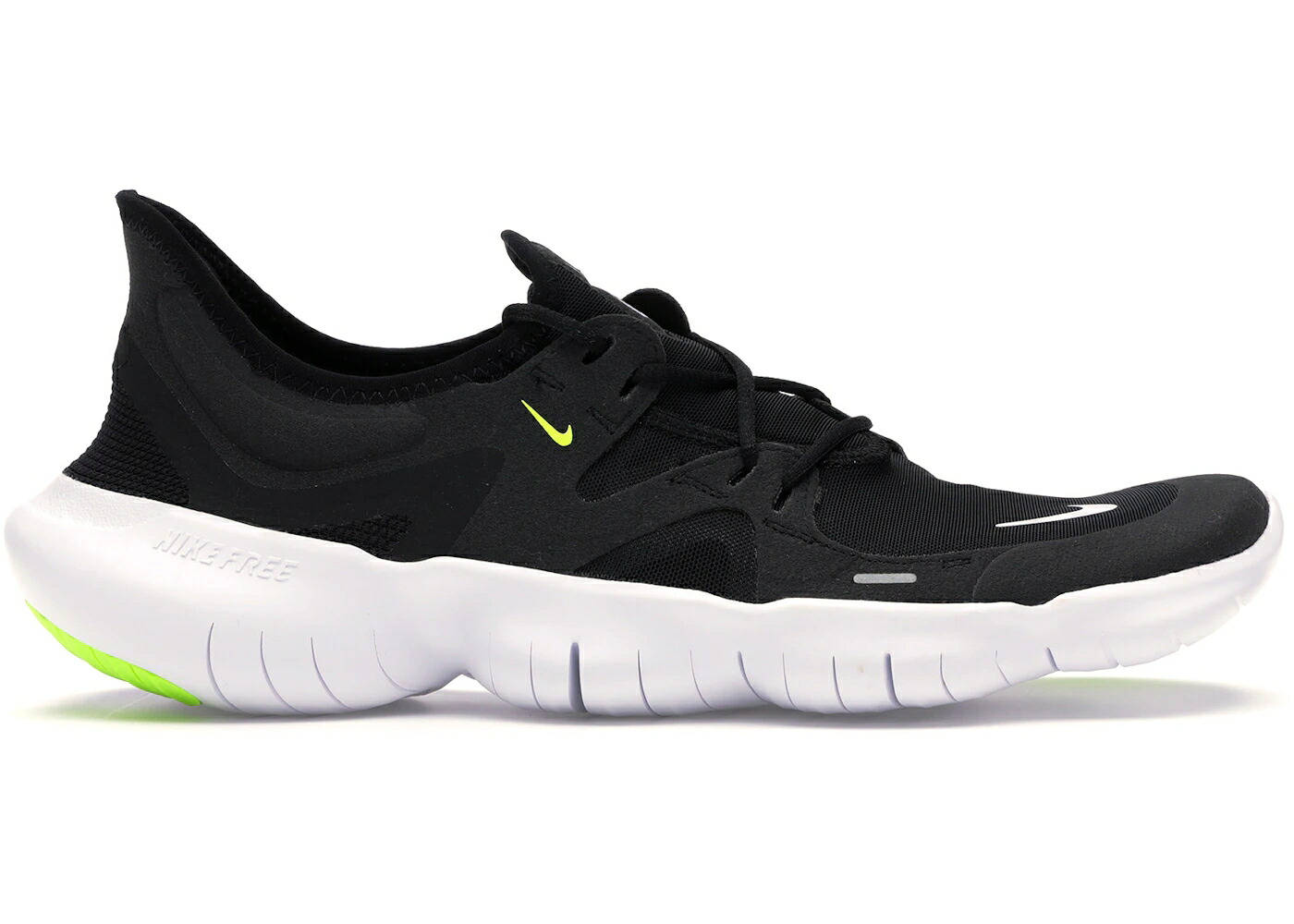 ナイキ 無償性 黒いこと 黒いこと 白いこと 白いこと 5.0 スニーカー メンズ NIKE FREE RN BLACK ANTHRACITE / BLACK ANTHRACITE VOLT WHITE