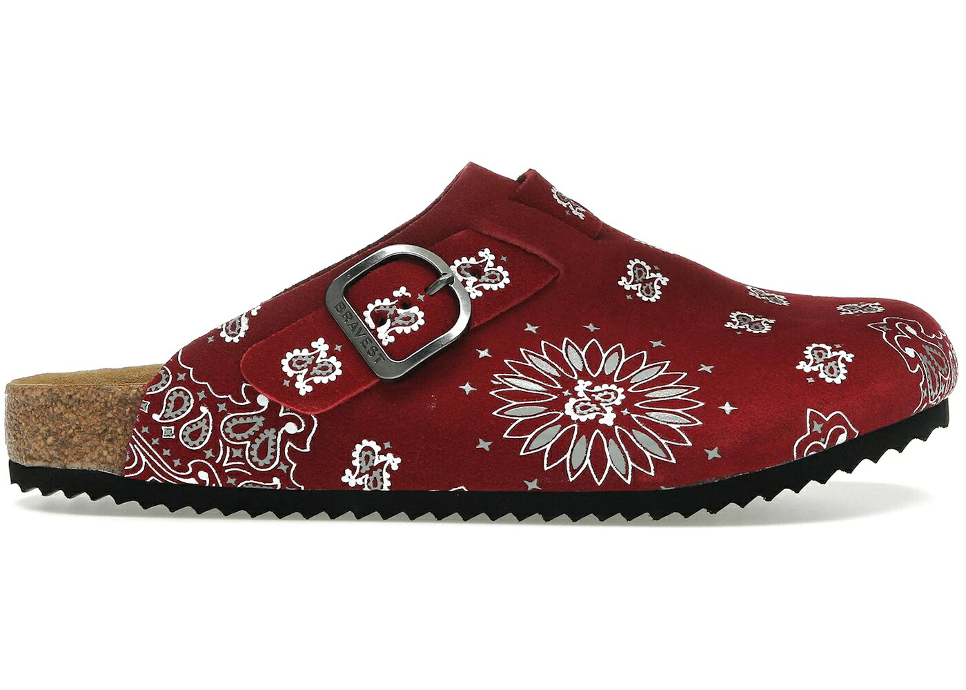 スエード スウェード ワイン色 バーガンディー スニーカー メンズ BRAVEST STUDIOS BRAVEST STUDIOS SUEDE PAISLEY CLOGS BURGUNDY /｜スニケス 62,900円