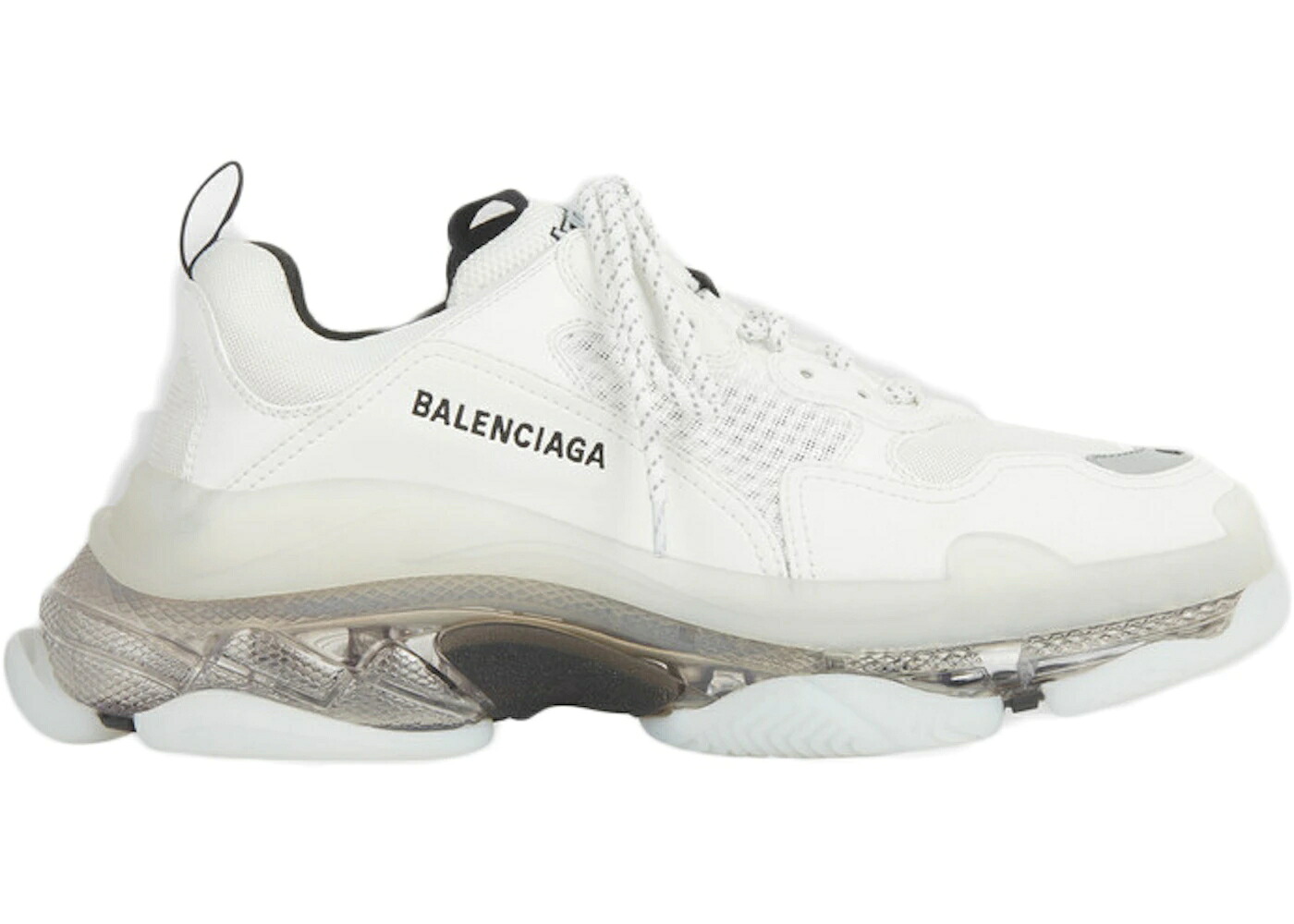 バレンシアガ 白いこと 白いこと 薄墨色 薄墨色 スニーカー メンズ BALENCIAGA BLALENCIAGA TRIPLE S CLEAR SOLE WHITE GREY / WHITE GREY