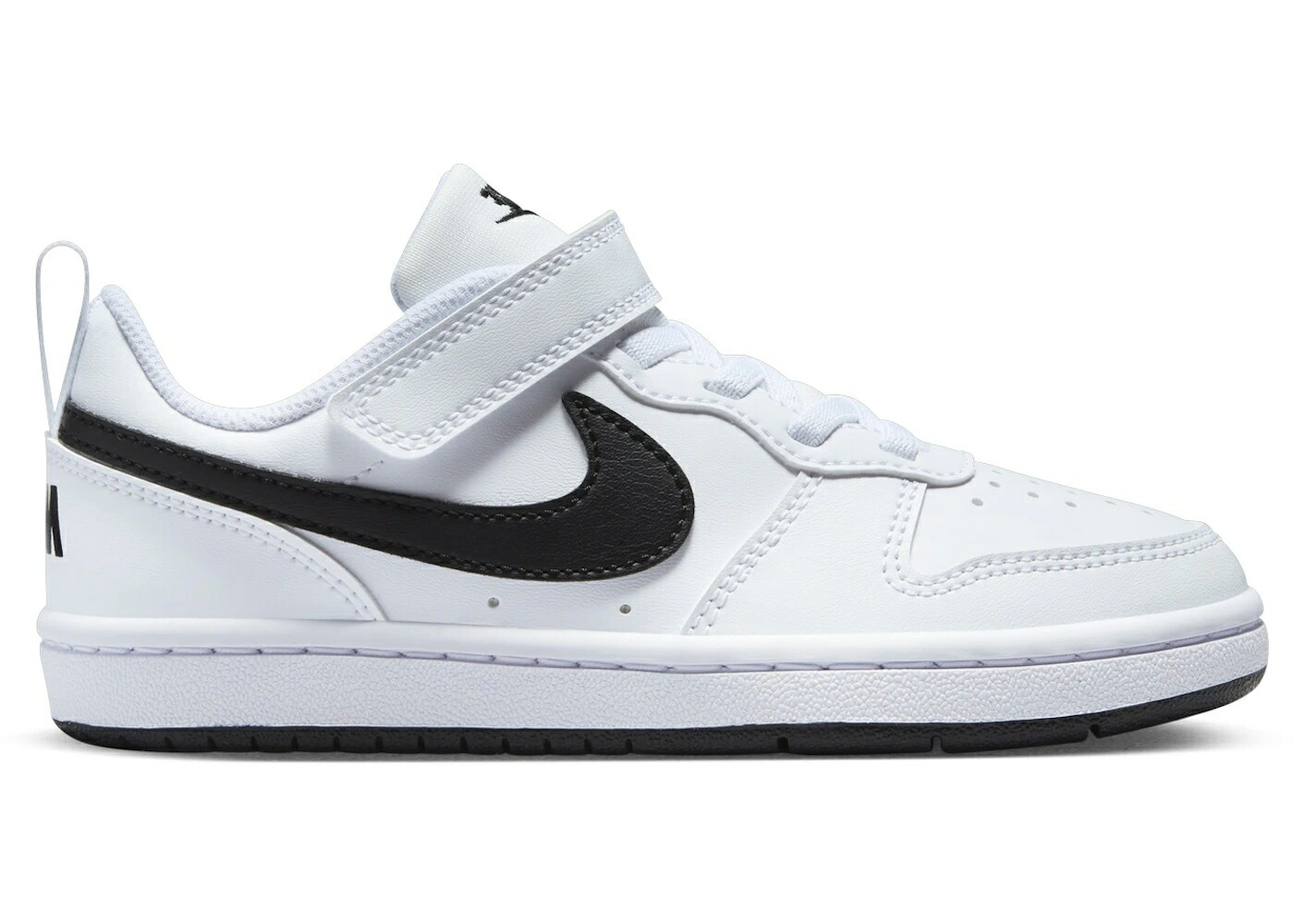 ナイキ コート 白色 ホワイト 黒色 ブラック コートバーロウ ジュニア キッズ NIKE COURT BOROUGH LOW RECRAFT WHITE BLACK (PS) / WHITE BLACK ベビー マタニティ スニーカー