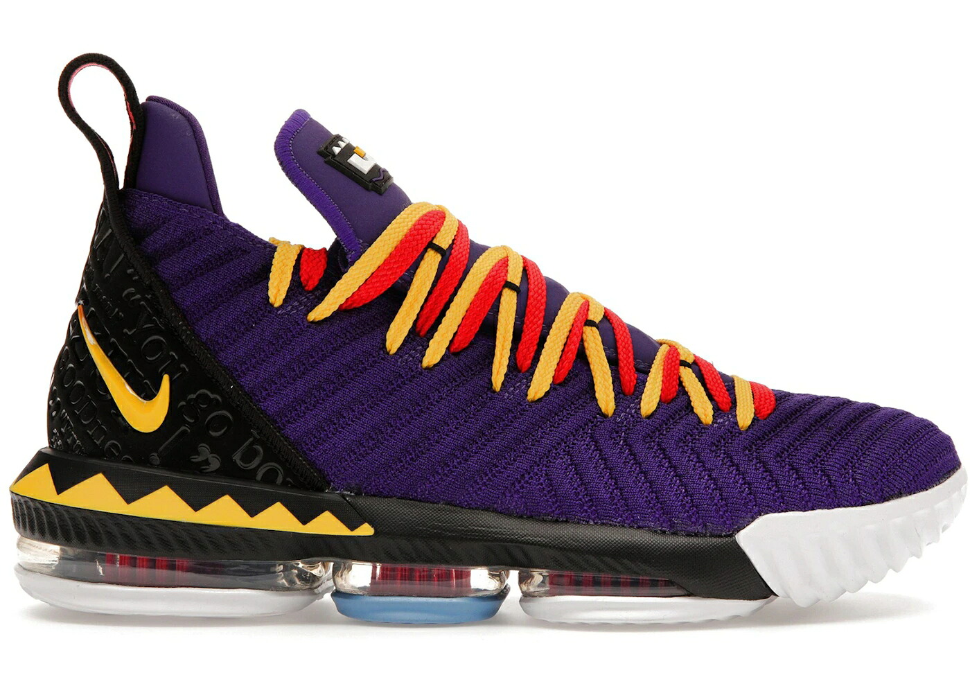 ナイキ レブロン 厚地の外套 紫 パープル 黄味がかった 黄色 スニーカー メンズ NIKE LEBRON 16 MARTIN / COURT PURPLE TOUR YELLOW COMET
