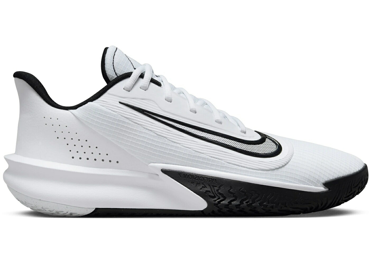 ナイキ 白色 ホワイト 黒色 ブラック スニーカー メンズ NIKE PRECISION 7 WHITE BLACK / WHITE BLACK