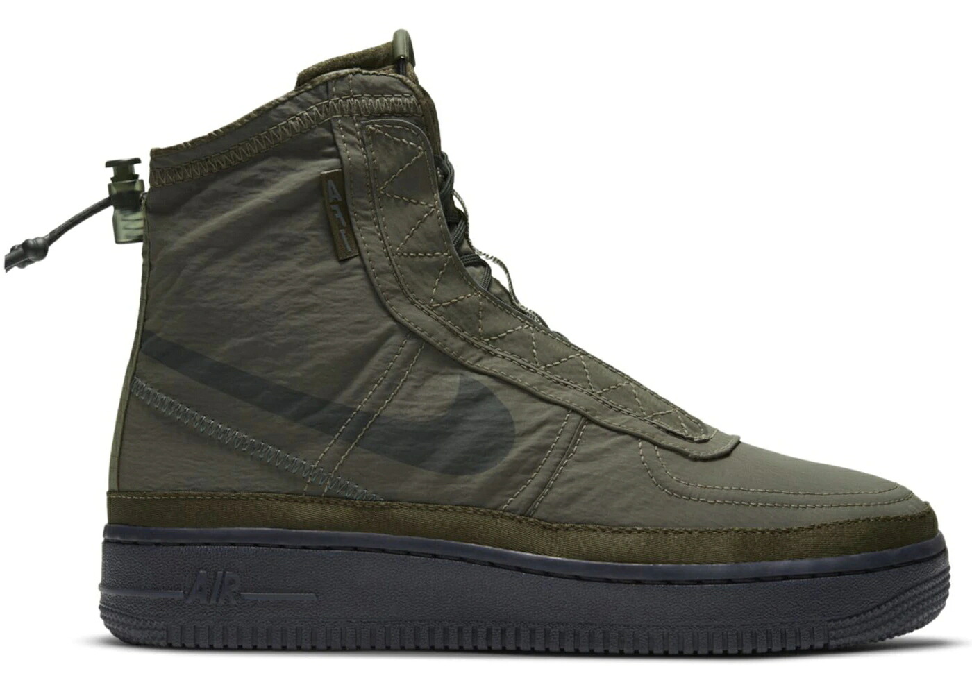 ナイキ 御機嫌 外殻 積貨委託貨物 カーキ 空軍 WOMEN\u0027S スニーカー レディース NIKE AIR FORCE 1 HIGH SHELL CARGO KHAKI (WOMEN\u0027S) / CARGO KHAKI SEAWEED OFF NOIR