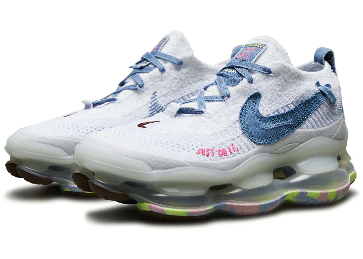 ナイキ マックス 白いこと 白いこと 青味 青み エア湖マックス WOMEN\u0027S スニーカー レディース NIKE AIR MAX SCORPION FK JUST DO IT (WOMEN\u0027S) / WHITE BLUE WHISPER