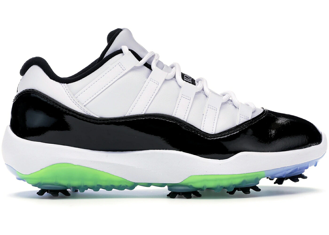 ナイキ ジョーダン ゴルフ 調和 コン吊りひも 白いこと 白いこと 黒いこと 黒いこと スニーカー メンズ JORDAN 11 RETRO LOW GOLF CONCORD / WHITE BLACK VOLT