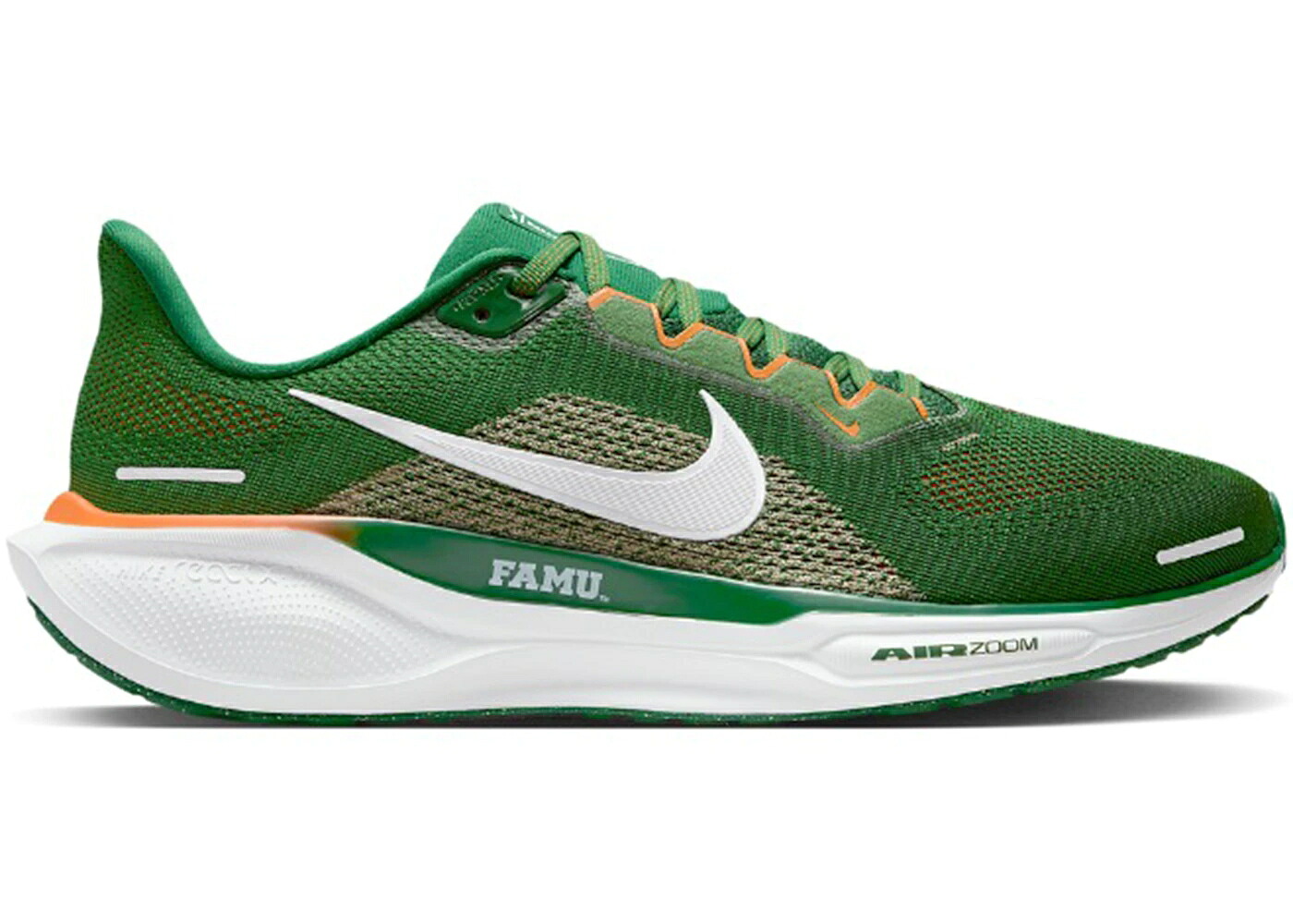 ナイキ 望遠レンズ ペガサス 緑 緑であること 白いこと 白いこと 望遠レンズペガサス スニーカー メンズ NIKE AIR ZOOM PEGASUS 41 FAMU / FORTRESS GREEN WHITE WHITE