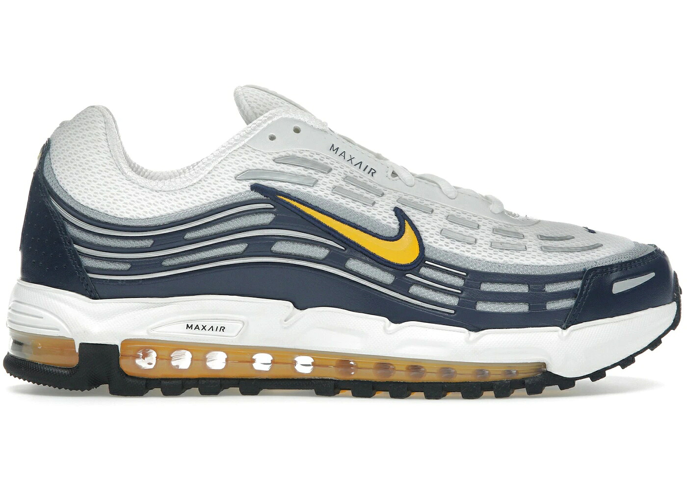 ナイキ マックス 紺色 米国海軍 白いこと 白いこと エア湖マックス 2.5 スニーカー メンズ NIKE AIR MAX TL MIDNIGHT NAVY VARSITY MAIZE / WHITE VARSITY MAIZE MIDNIGHT