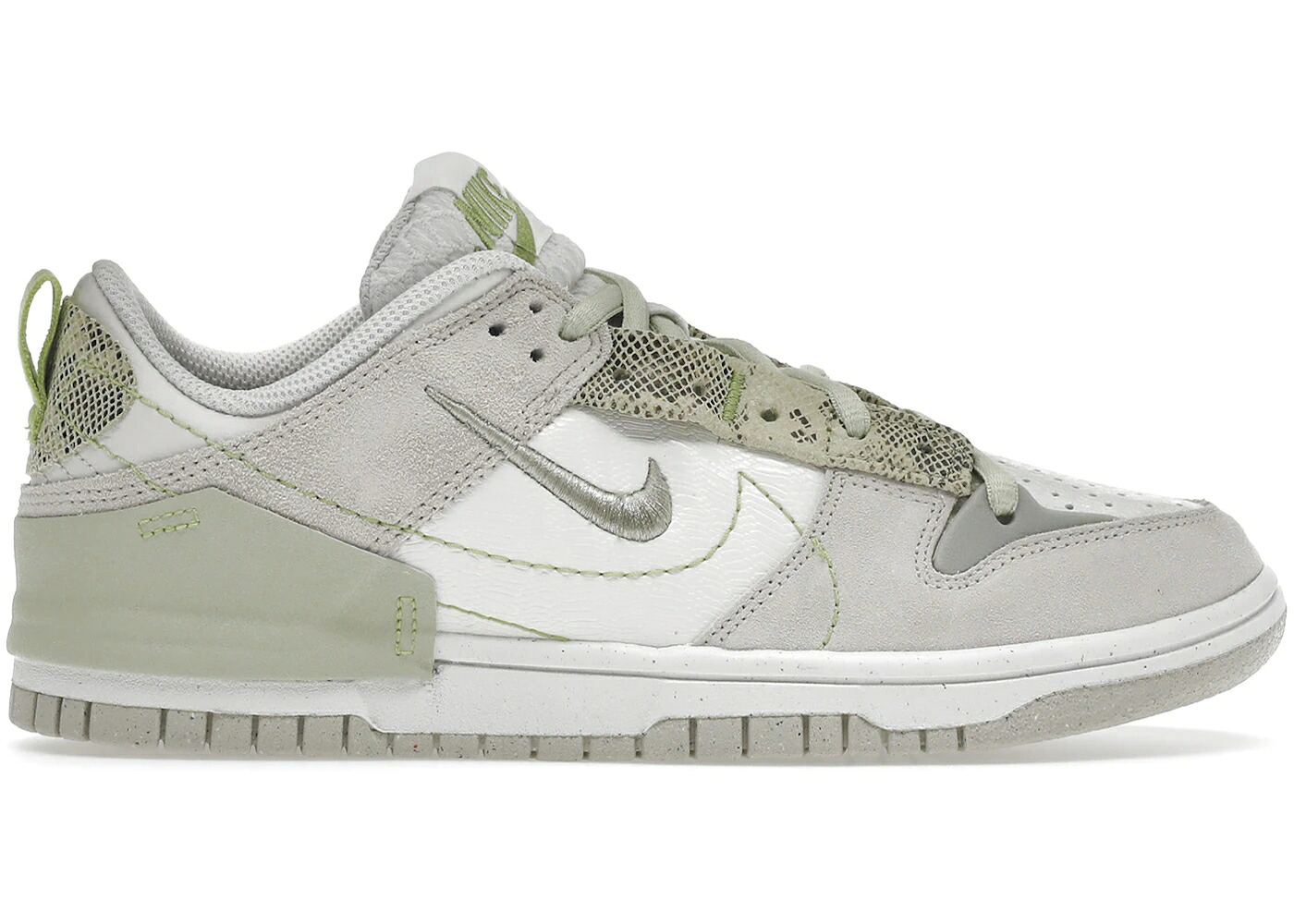 ナイキ ダンク 緑 緑であること 白いこと 白いこと ダンクロー WOMEN\u0027S スニーカー レディース NIKE DUNK LOW DISRUPT 2 GREEN SNAKE (WOMEN\u0027S) / WHITE OFF WHITE GREEN SNAKE