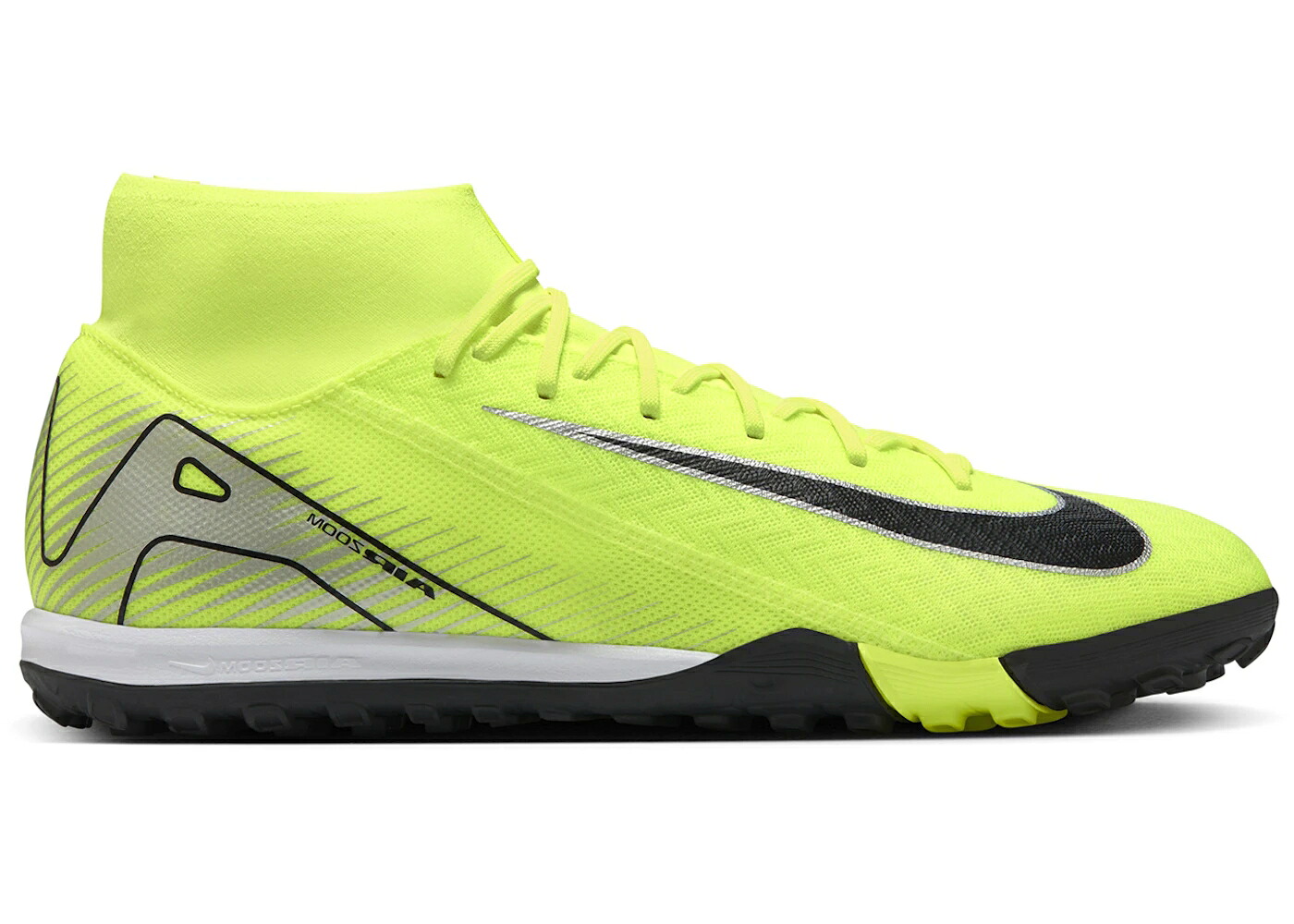 ナイキ 翰林院 黒いこと 黒いこと スニーカー メンズ NIKE MERCURIAL SUPERFLY 10 ACADEMY TF VOLT BLACK / VOLT BLACK