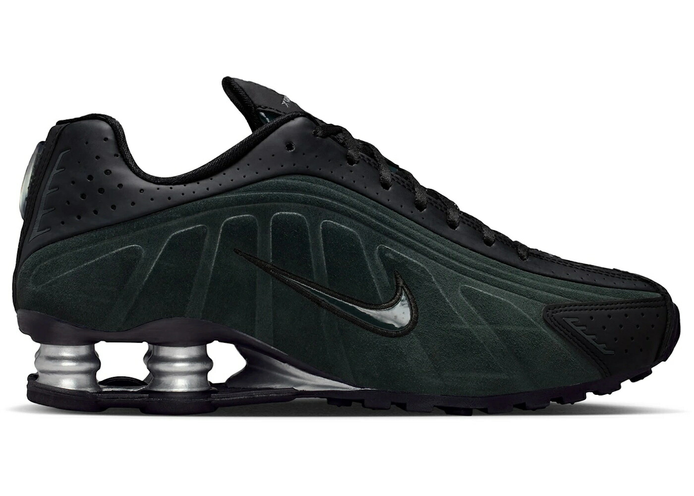 ナイキ ショックス 黒いこと 黒いこと しろがね色 しろがね色 WOMEN\u0027S スニーカー レディース NIKE SHOX R4 BLACK SILVER SEAWEED (WOMEN\u0027S) / BLACK METALLIC SILVER SEAWEED