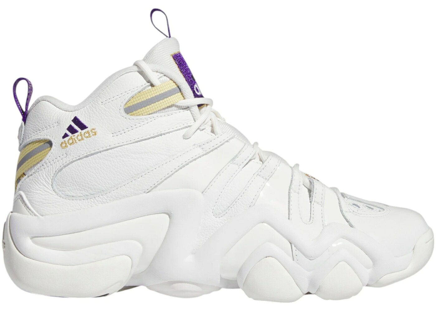アディダス クレイジー 中核グループ 白いこと 白いこと 紫 パープル スニーカー メンズ ADIDAS CRAZY 8 CORE WHITE OFF COLLEGIATE PURPLE / CORE WHITE OFF WHITE COLLEGIATE