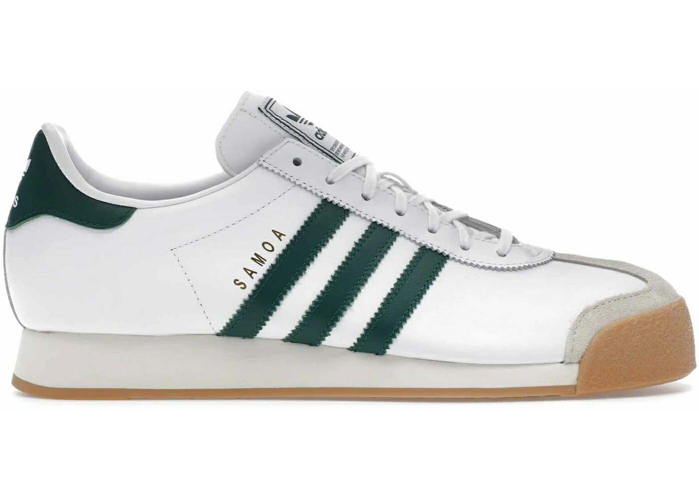 アディダス サモア 白色 ホワイト 緑 グリーン ゴールド スニーカー メンズ ADIDAS SAMOA CLOUD WHITE COLLEGIATE GREEN GOLD METALLIC / CLOUD WHITE COLLEGIATE GREEN