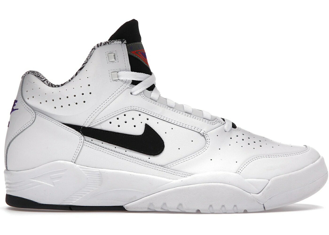 ナイキ フライト ライト ミッド 白色 ホワイト 黒色 ブラック スニーカー メンズ NIKE AIR FLIGHT LITE II MID WHITE BLACK (2021) / WHITE BLACK
