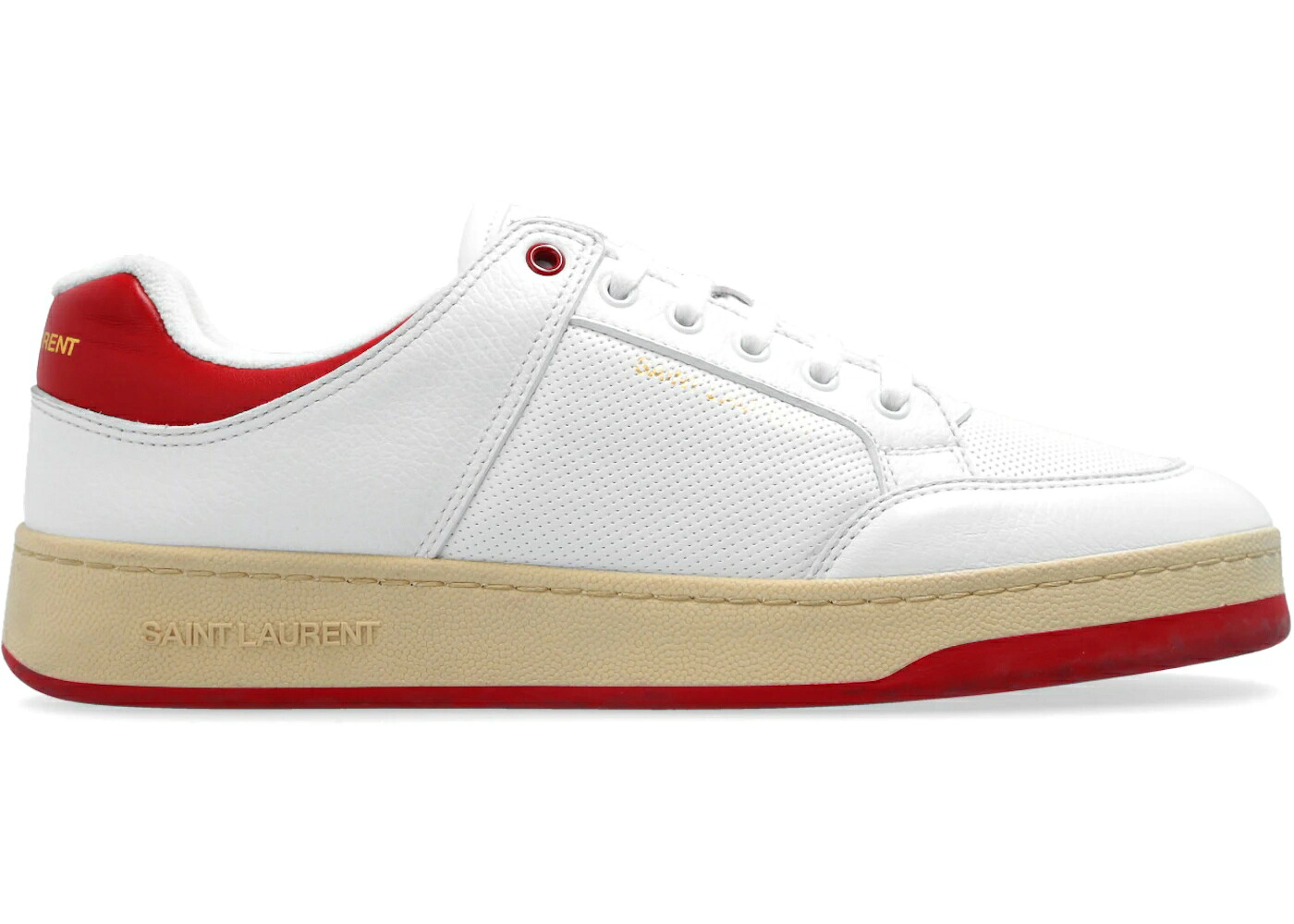 サンローラン 白いこと 白いこと ビンテージ ヴィンテージ 赤 赤いこと スニーカー メンズ SAINT LAURENT SAINT LAURENT SL/61 LOW WHITE VINTAGE RED / WHITE VINTAGE RED