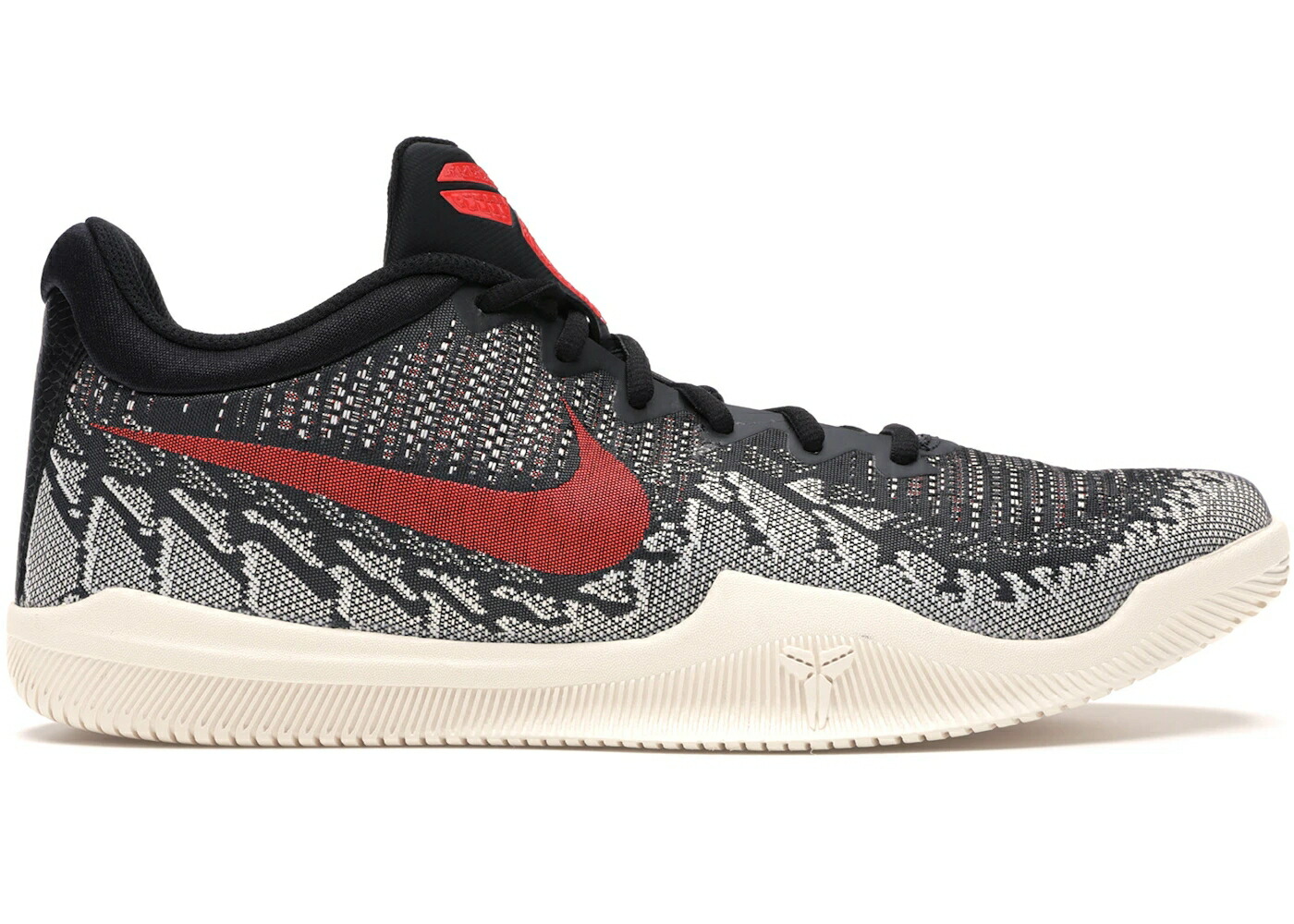 ナイキ マンバ 黒色 ブラック クリムゾン スニーカー メンズ NIKE MAMBA RAGE BLACK CRIMSON / BLACK BRIGHT CRIMSON SAIL