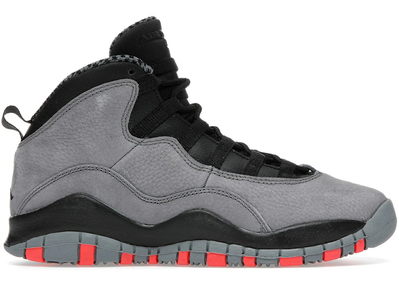ナイキ ジョーダン クール 灰色 グレー 黒色 ブラック ジュニア キッズ JORDAN 10 RETRO COOL GREY (GS) / COOL GREY INFRARED BLACK ベビー マタニティ スニーカー