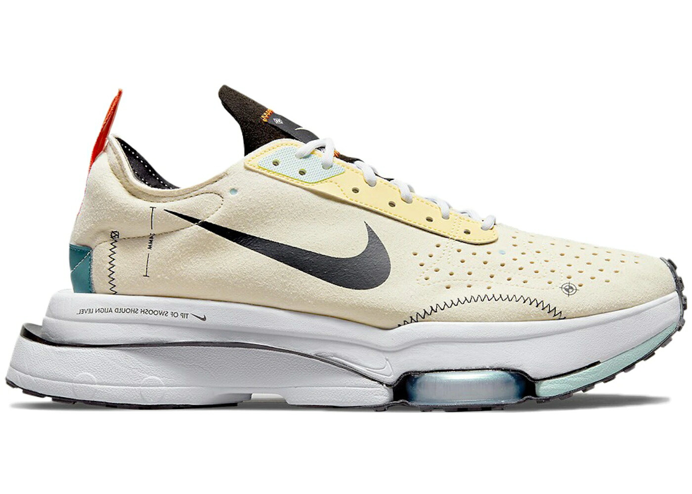 ナイキ ズーム 白色 ホワイト 黒色 ブラック スニーカー メンズ NIKE AIR ZOOM TYPE COCONUT / COCONUT WHITE BLACK