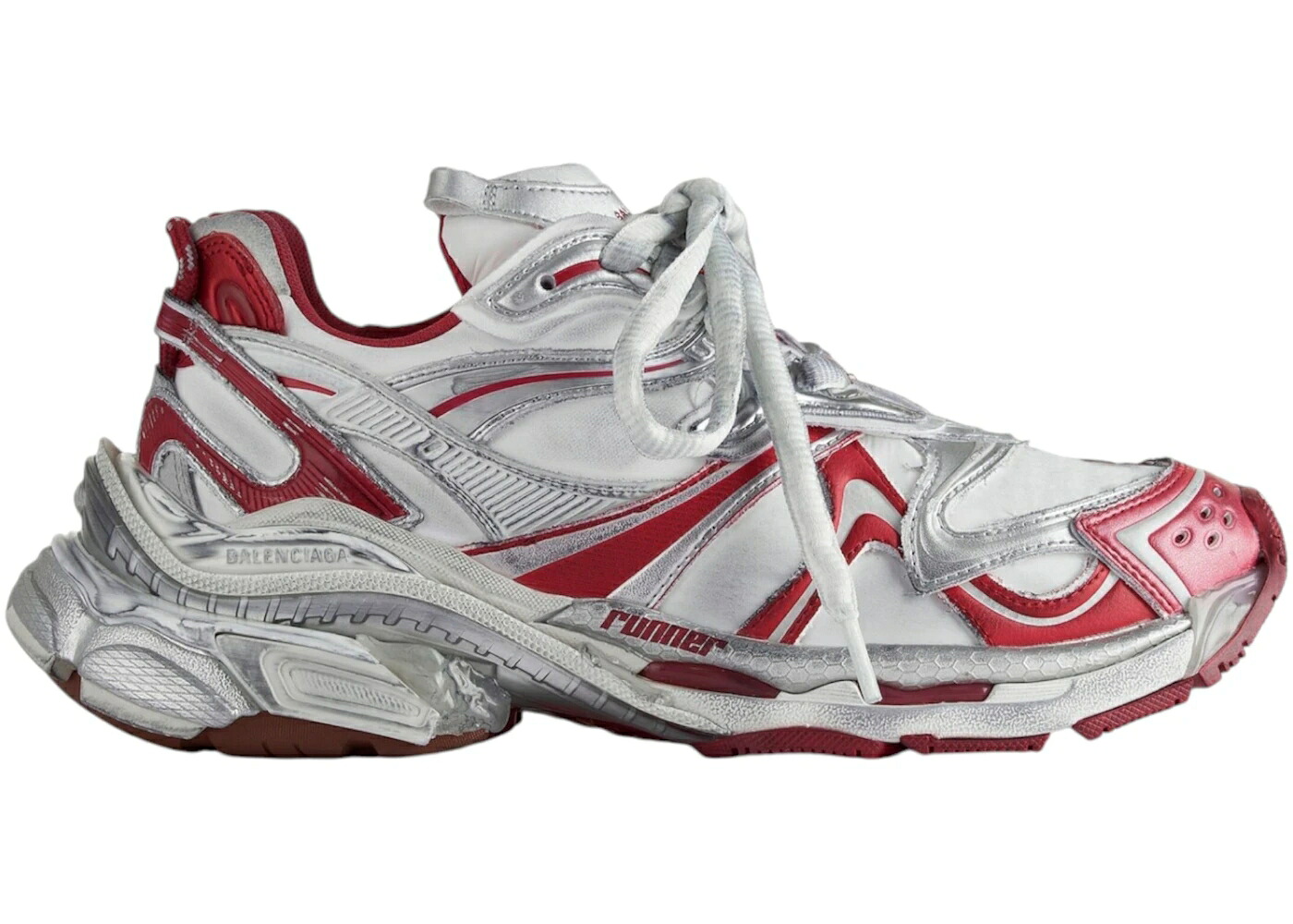 バレンシアガ 白いこと 白いこと 赤 赤いこと 2.0 スニーカー メンズ BALENCIAGA RUNNER OFF WHITE RED / OFF WHITE RED