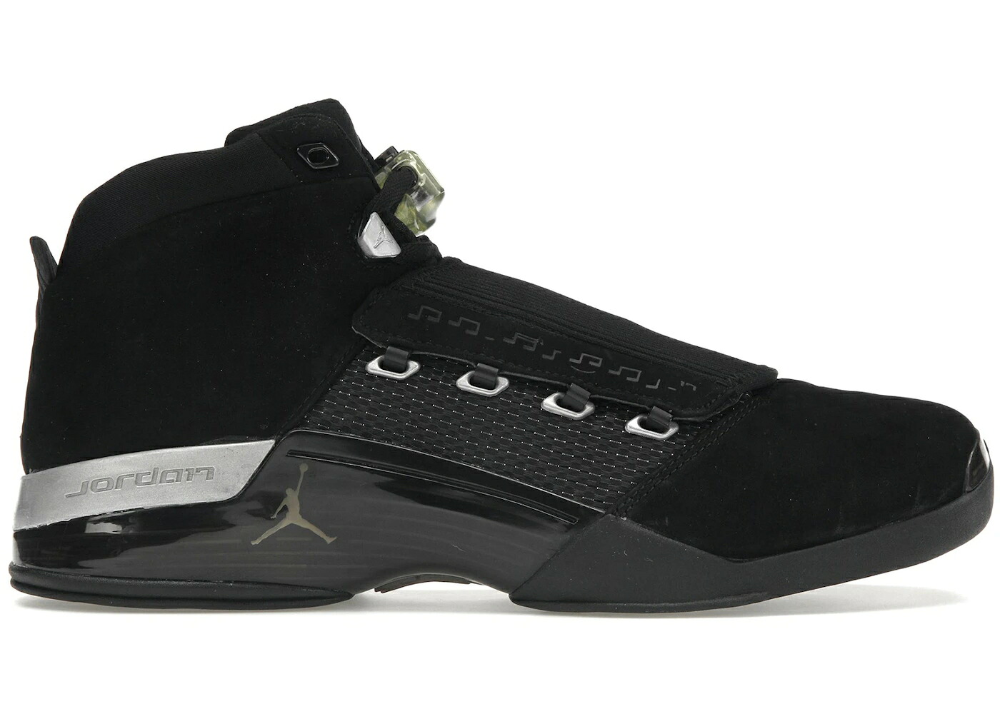 ナイキ ジョーダン 黒色 ブラック 銀色 シルバー スニーカー メンズ JORDAN 17 RETRO BLACK SILVER CDP (2008) / BLACK METALLIC SILVER｜スニケス 64,130円