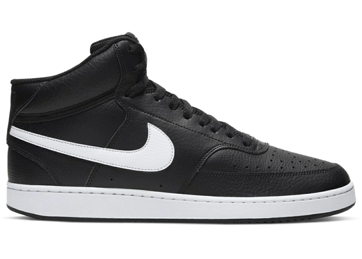ナイキ 厚地の外套 ミッド 黒いこと 黒いこと 白いこと 白いこと スニーカー メンズ NIKE COURT VISION MID BLACK WHITE / BLACK WHITE 靴-スニーカー-メンズ靴