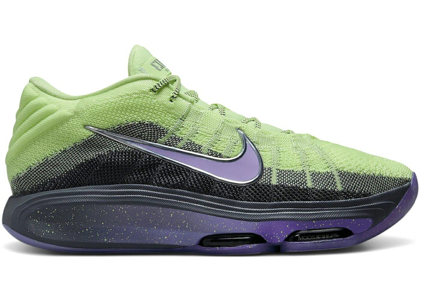 ナイキ 望遠レンズ しろがね色 しろがね色 スニーカー メンズ NIKE AIR ZOOM GT HUSTLE 3 VICTOR WEMBANYAMA ALIEN / BARELY VOLT METALLIC SILVER DARK