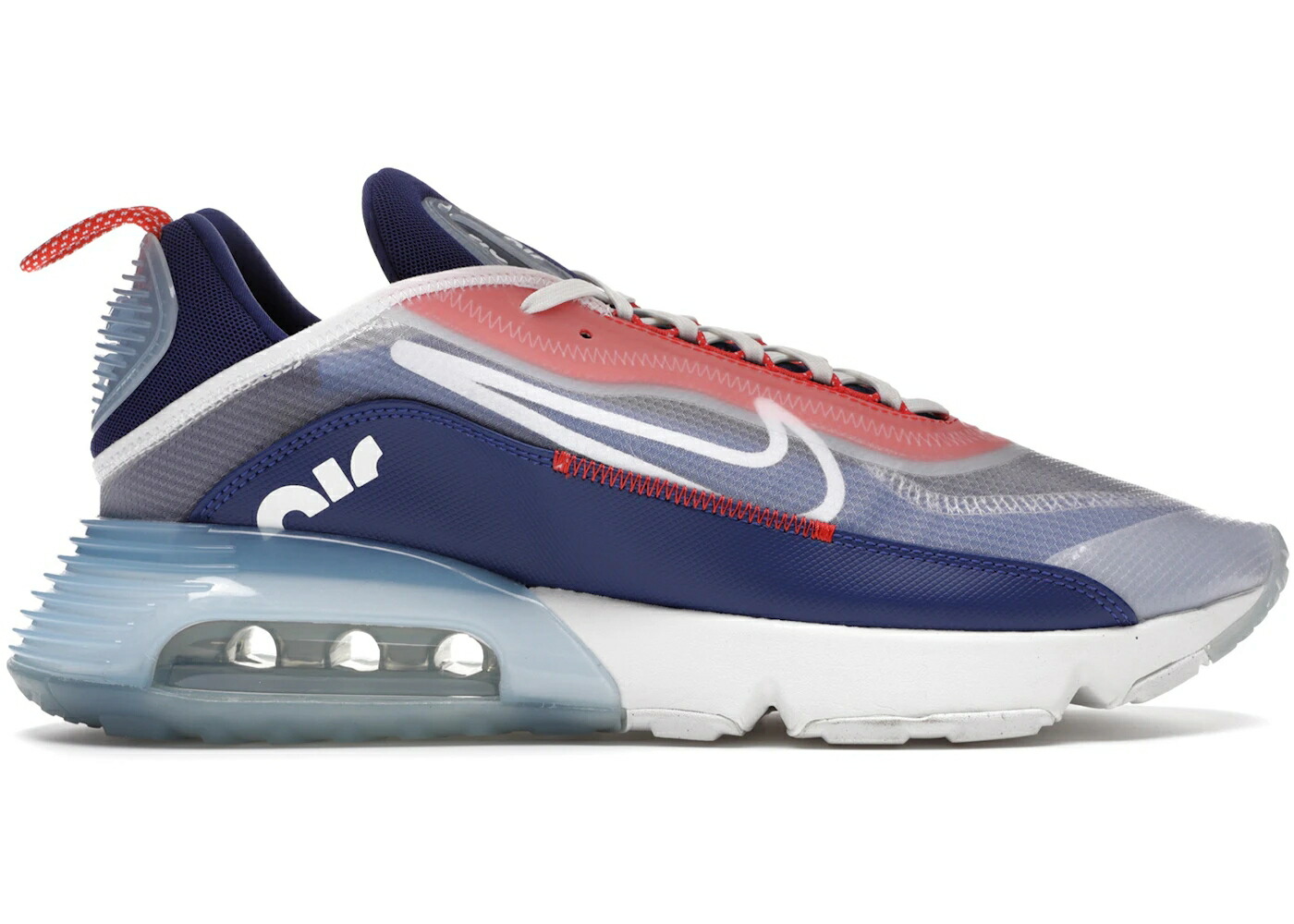 ナイキ マックス 白色 ホワイト 赤 レッド ディープ 青色 ブルー エアマックス スニーカー メンズ NIKE AIR MAX 2090 USA / WHITE CHILE RED DEEP ROYAL BLUE