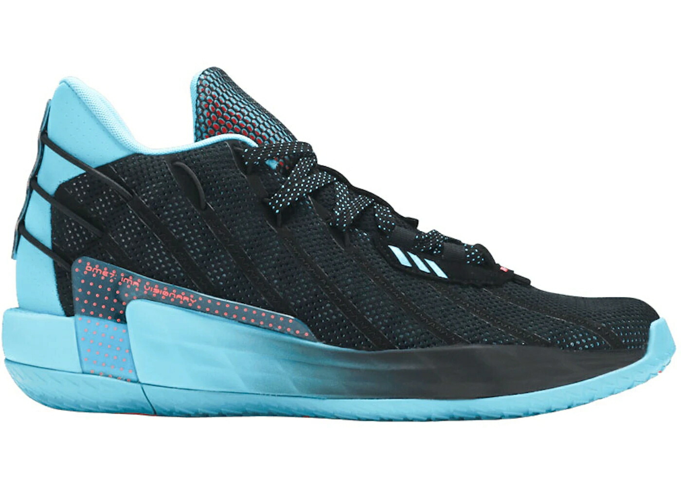アディダス 黒いこと 黒いこと サクラ色 シアン スニーカー メンズ ADIDAS DAME 7 IMA VISIONARY / BLACK SIGNAL PINK SIGNAL CYAN