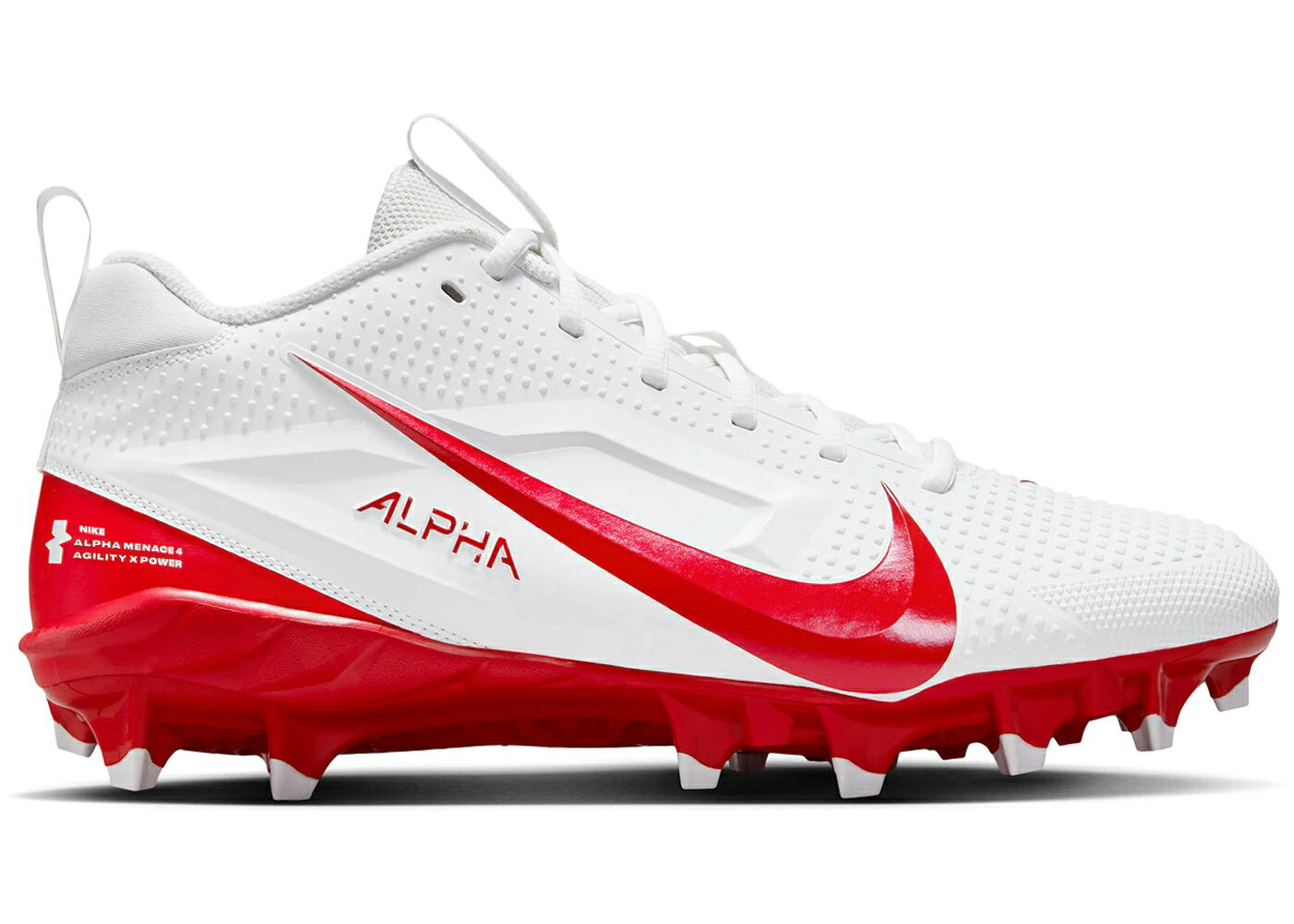 ナイキ アルファ 白色 ホワイト 赤 レッド スニーカー メンズ NIKE ALPHA MENACE 4 VARSITY WHITE UNIVERSITY RED PHOTON DUST / WHITE UNIVERSITY RED PHOTON DUST｜スニケス