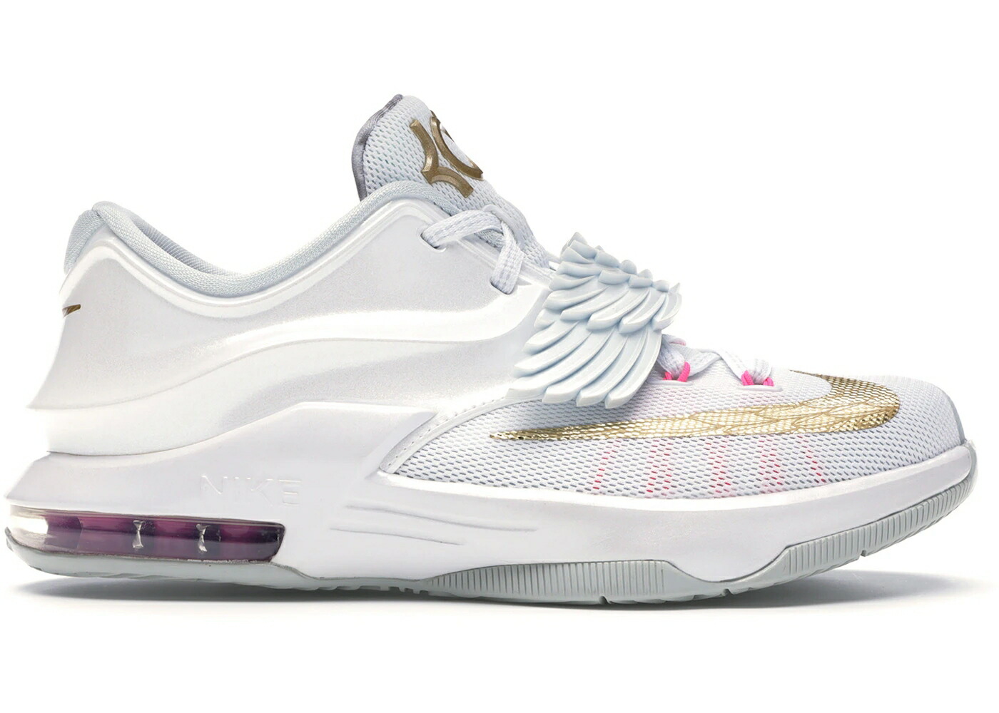 ナイキ パール 白色 ホワイト ゴールド ピンク ジュニア キッズ NIKE KD 7 AUNT PEARL (GS) / WHITE METALLIC GOLD PINK POW ベビー マタニティ スニーカー 57,720円