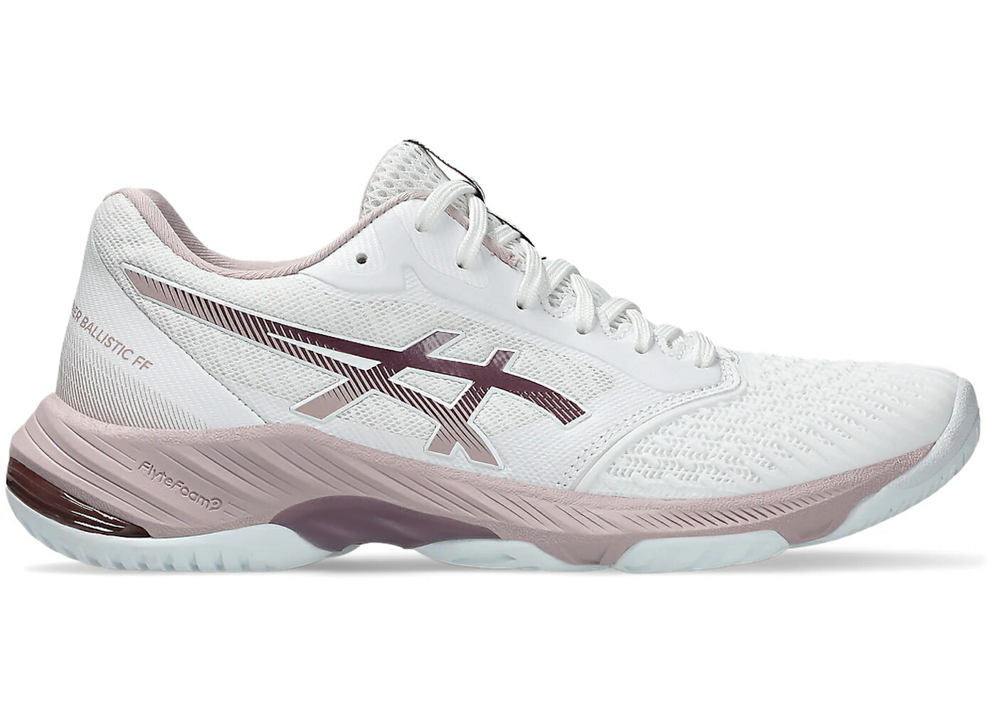 アシックス 白いこと 白いこと サクラ色 WOMEN\u0027S スニーカー レディース ASICS NETBURNER BALLISTIC FF 3 WHITE WATERSHED ROSE (WOMEN\u0027S) / WHITE WATERSHED ROSE