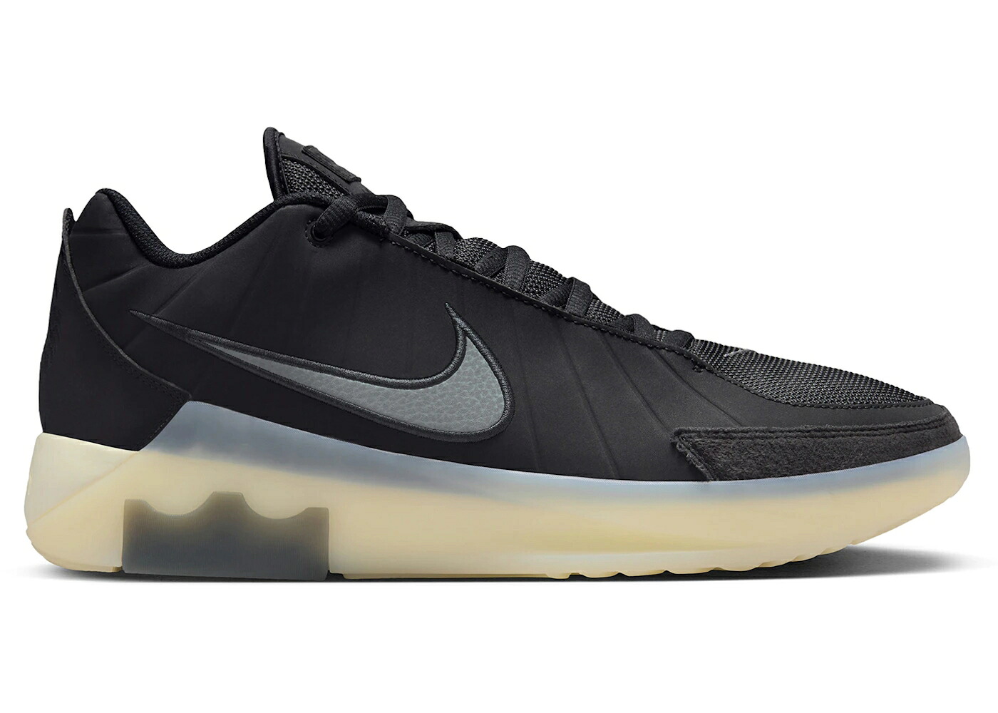 ナイキ レブロン 黒色 ブラック 灰色 グレー ウィットネス スニーカー メンズ NIKE LEBRON WITNESS 9 BLACK COCONUT MILK (TRANSLUCENT OUTSOLE) / BLACK COCONUT MILK IRON GREY｜スニケス 62,900円
