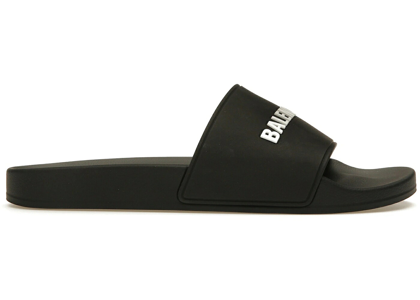 バレンシアガ プール サンダル 黒色 ブラック 白色 ホワイト スニーカー メンズ BALENCIAGA POOL SLIDE BLACK WHITE /｜スニケス 73,315円