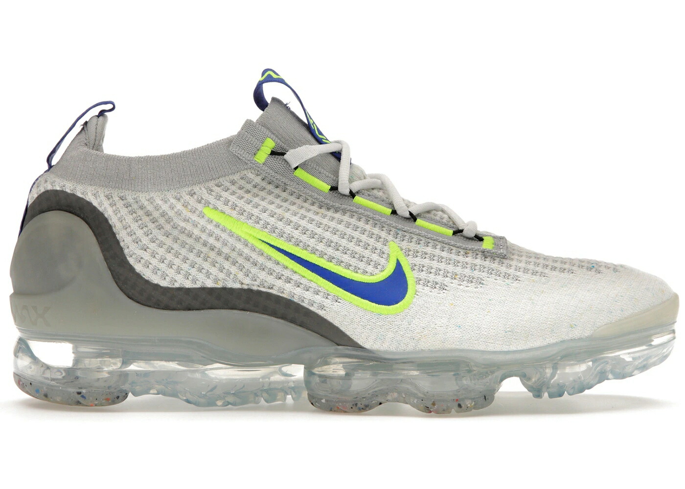 ナイキ 白色 ホワイト エアヴェイパーマックス スニーカー メンズ NIKE AIR VAPORMAX 2021 WHITE ROYAL VOLT / WHITE ROYAL VOLT