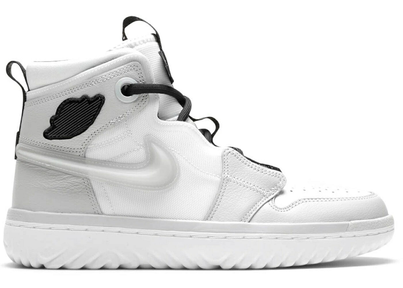 ナイキ ジョーダン ハイ リアクト 灰色 グレー 白色 ホワイト 黒色 ブラック スニーカー メンズ JORDAN 1 HIGH REACT GREY FOG / WHITE BLACK GREY FOG