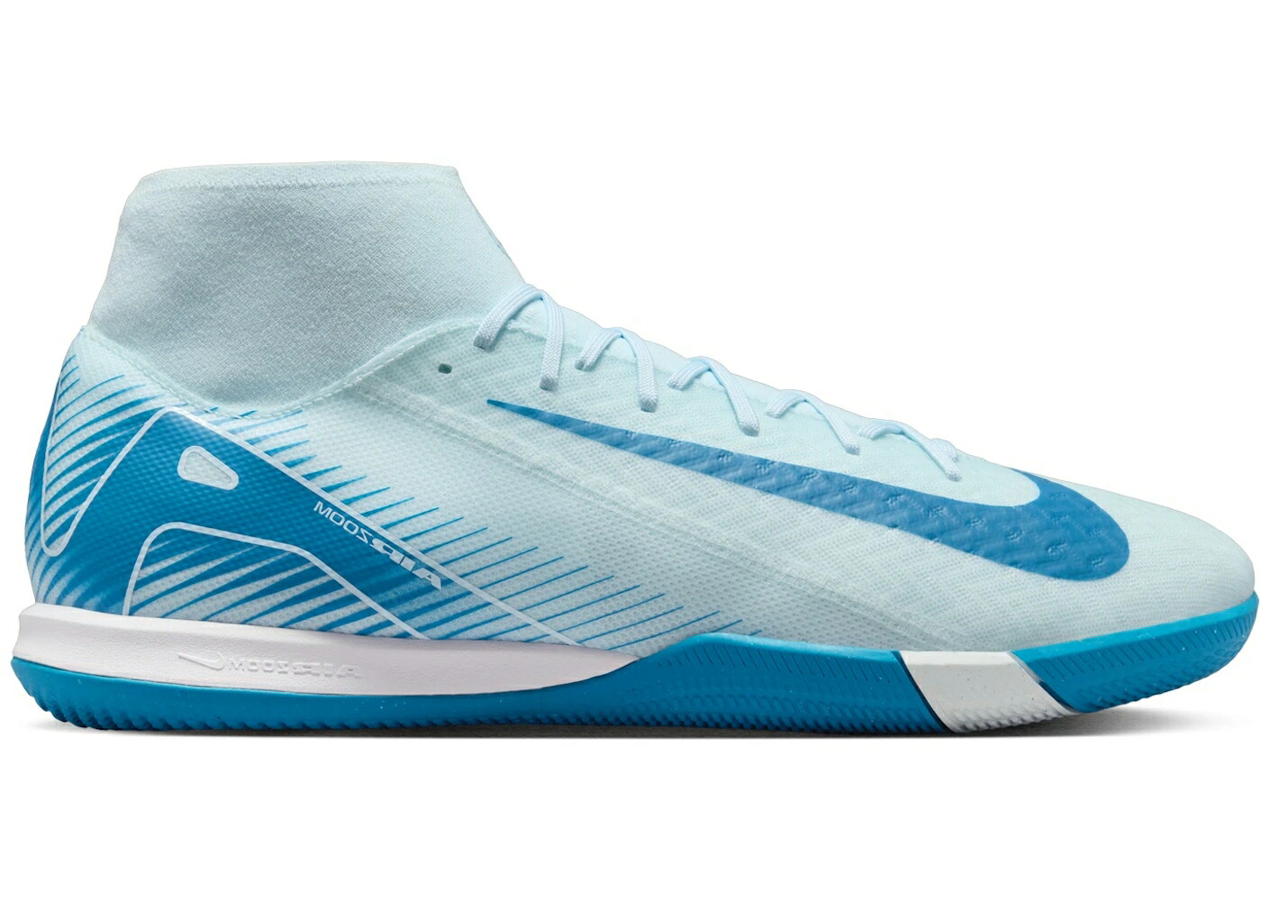 ナイキ アカデミー 青色 ブルー スニーカー メンズ NIKE MERCURIAL SUPERFLY 10 ACADEMY IC GLACIER BLUE ORBIT / GLACIER BLUE BLUE ORBIT