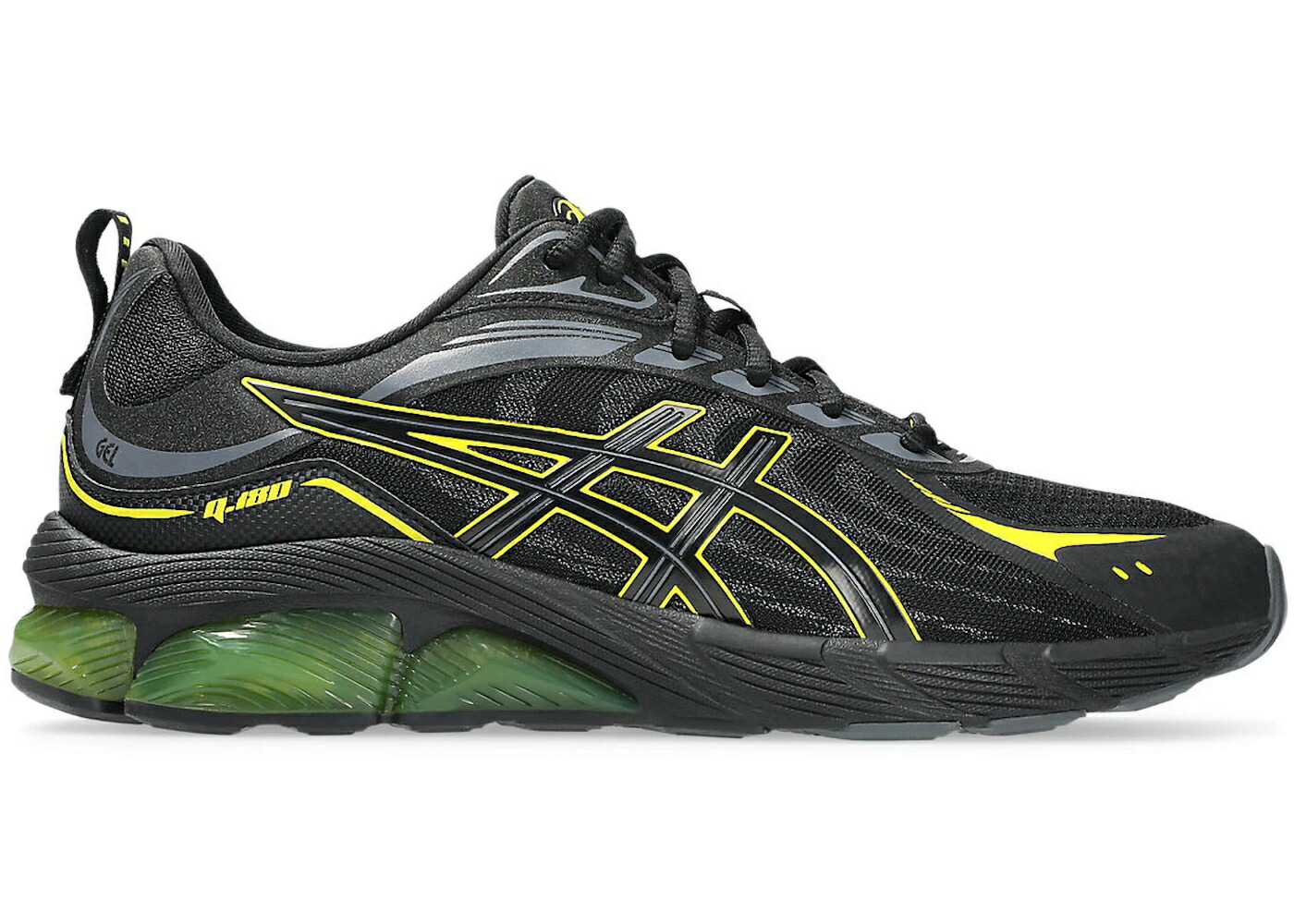 アシックス 黒いこと 黒いこと スニーカー メンズ ASICS GEL-QUANTUM 180 VIII BLACK LEMON SPARK / BLACK LEMON SPARK スニーカー-メンズ靴-靴