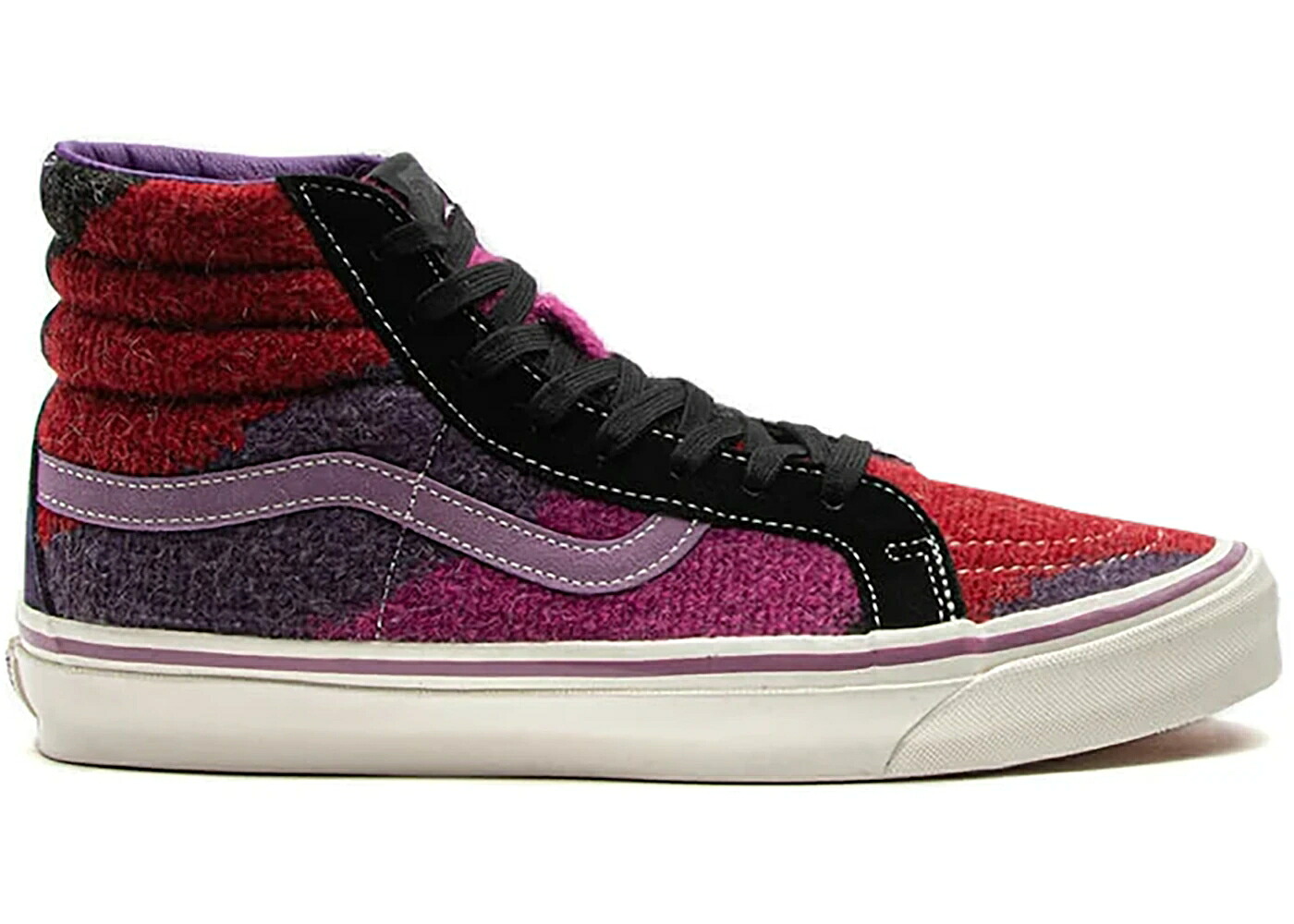 ヴァンズ バンズ 滑る御機嫌 紫 パープル WORLD\u0027S スニーカー メンズ VANS SK8-HI CONCEPTS END / PURPLE PLUMERIA MULTI
