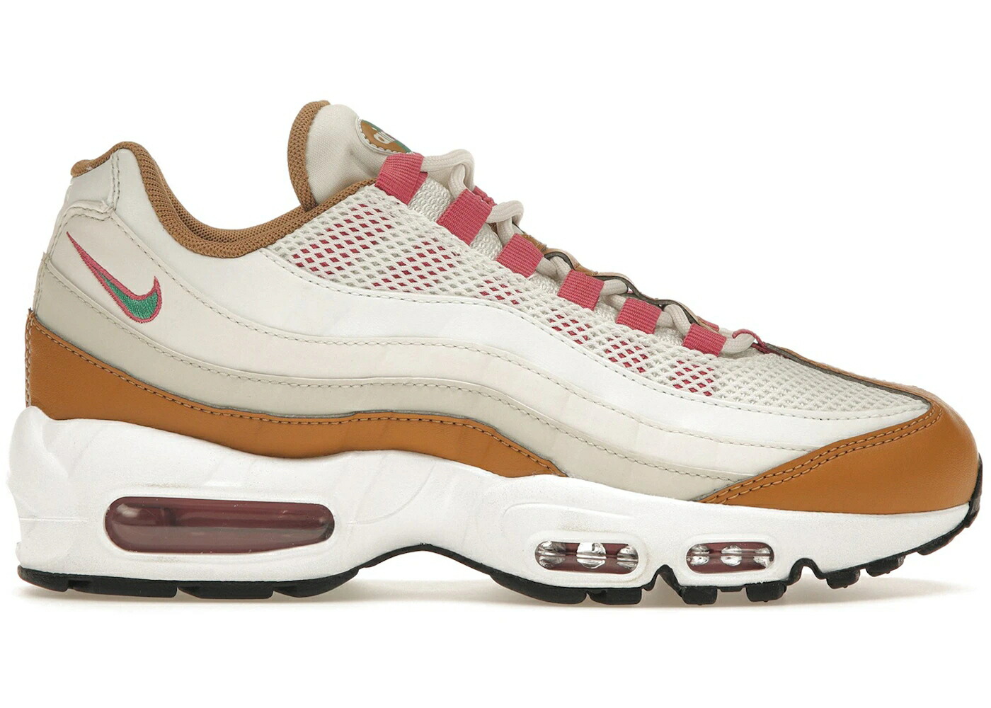 ナイキ マックス 白色 ホワイト ウィート 緑 グリーン エアマックス WOMEN スニーカー レディース NIKE AIR MAX 95 POWERWALL WHITE WHEAT (WOMEN) / SUMMIT WHITE GREEN NOISE WHEAT