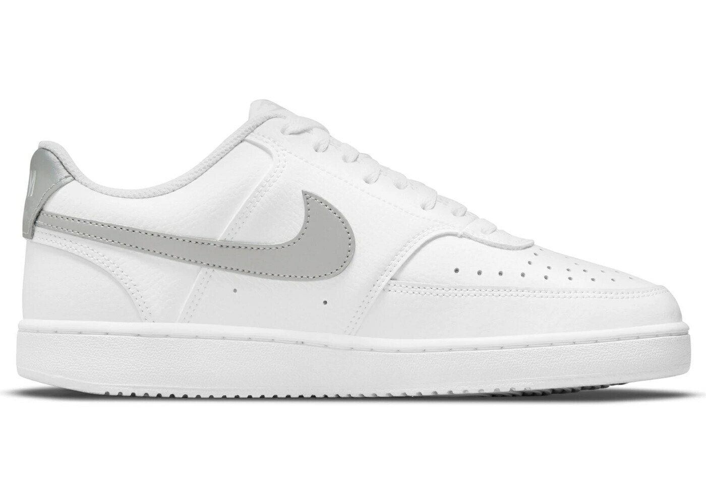 ナイキ 厚地の外套 白いこと 白いこと 薄墨色 薄墨色 WOMEN\u0027S スニーカー レディース NIKE COURT VISION LOW WHITE GREY (WOMEN\u0027S) / WHITE WOLF GREY