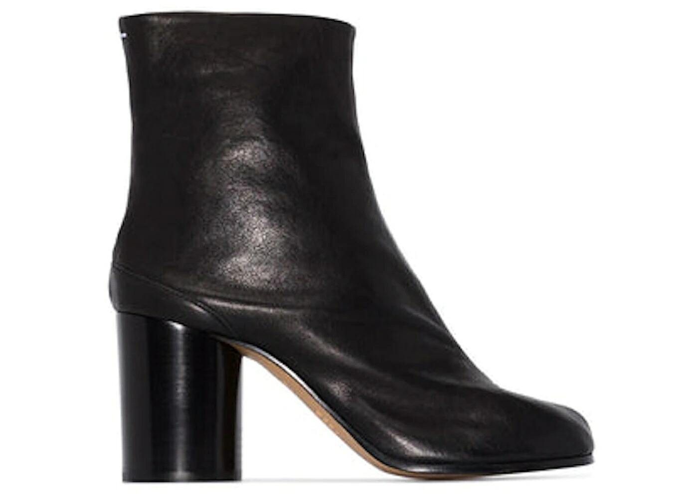 メゾンマルジェラ ビンテージ ヴィンテージ レザー ハイ ヒール ブーツ 黒色 ブラック WOMEN'S スニーカー レディース MAISON MARGIELA MAISON MARGIELA VINTAGE LEATHER TABI HIGH HEEL ANKLE BOOTS BLACK (WOMEN'S) /