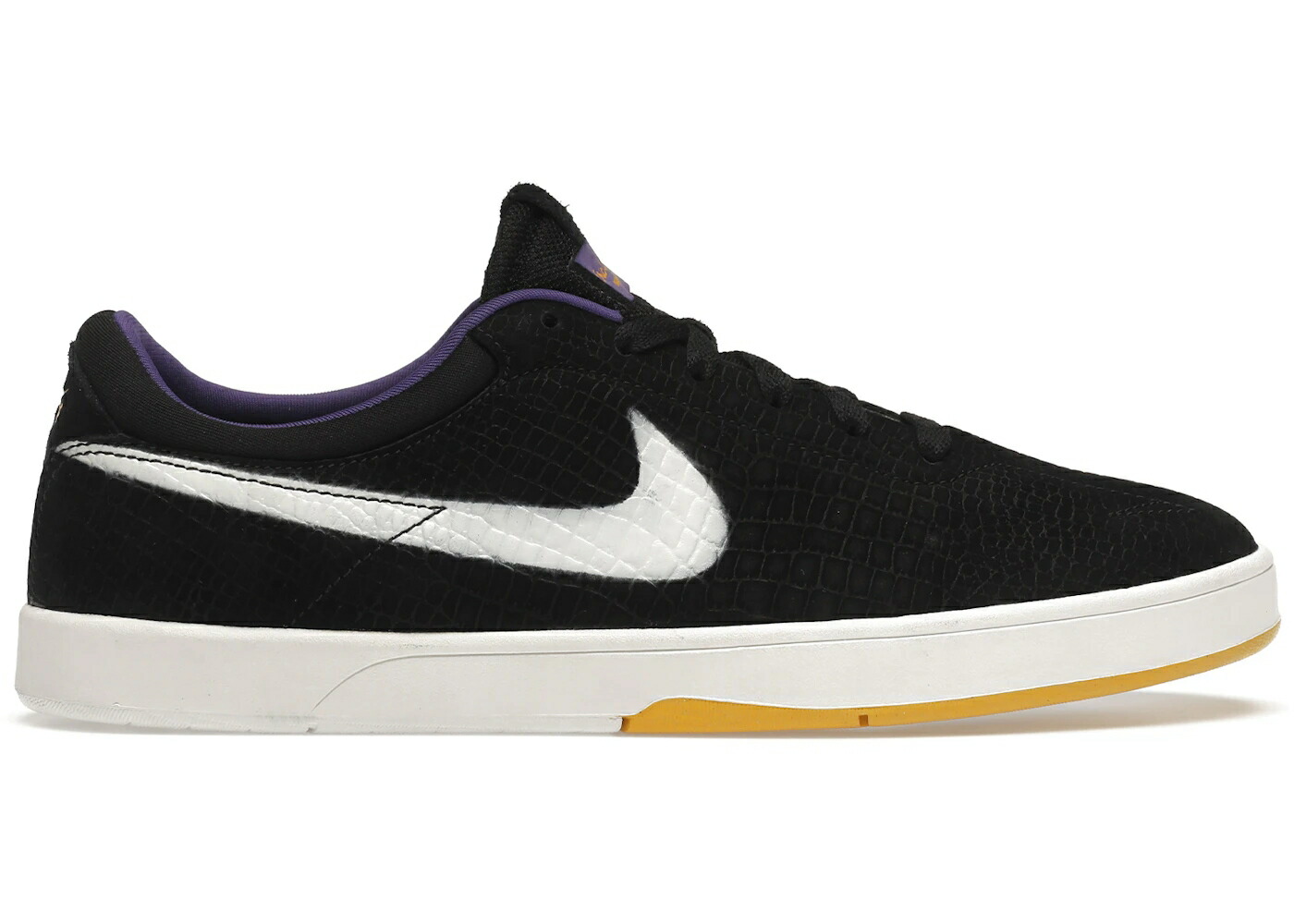 ナイキ エスビー コービー 黒色 ブラック 白色 ホワイト スニーカー メンズ NIKE SB ERIC KOSTON KOBE / BLACK WHITE VARSITY MAIZE