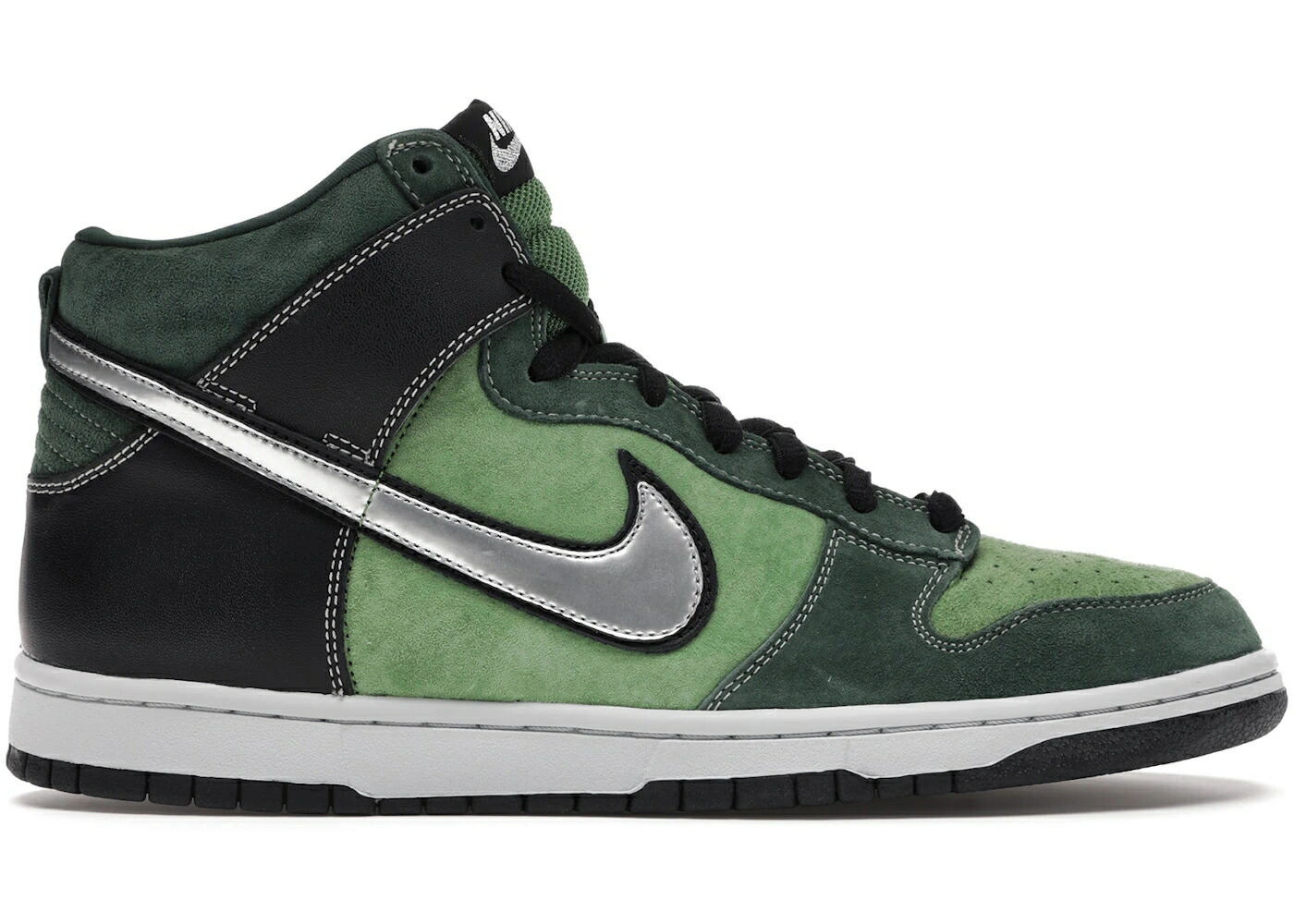 ナイキ エスビー ダンク ご機嫌 しろがね色 しろがね色 ダンクハイ スニーカー メンズ NIKE SB DUNK HIGH BRUT / TOMATILLO METALLIC SILVER