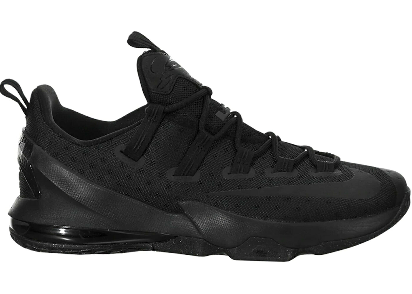 ナイキ レブロン サーティーン 黒色 ブラック スニーカー メンズ NIKE LEBRON 13 LOW BLACKOUT REFLECTIVE / BLACK BLACK BLACK｜スニケス